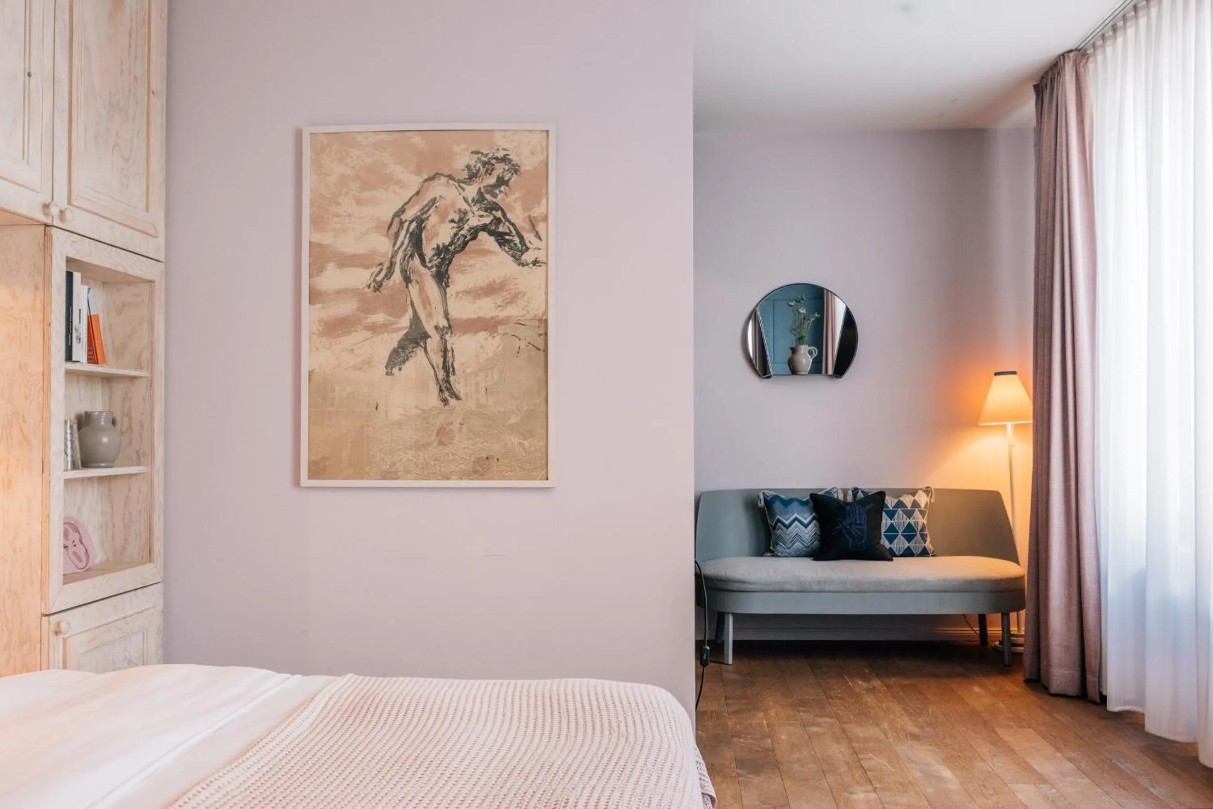 Bedroom, Bed in Libertine Lindenberg