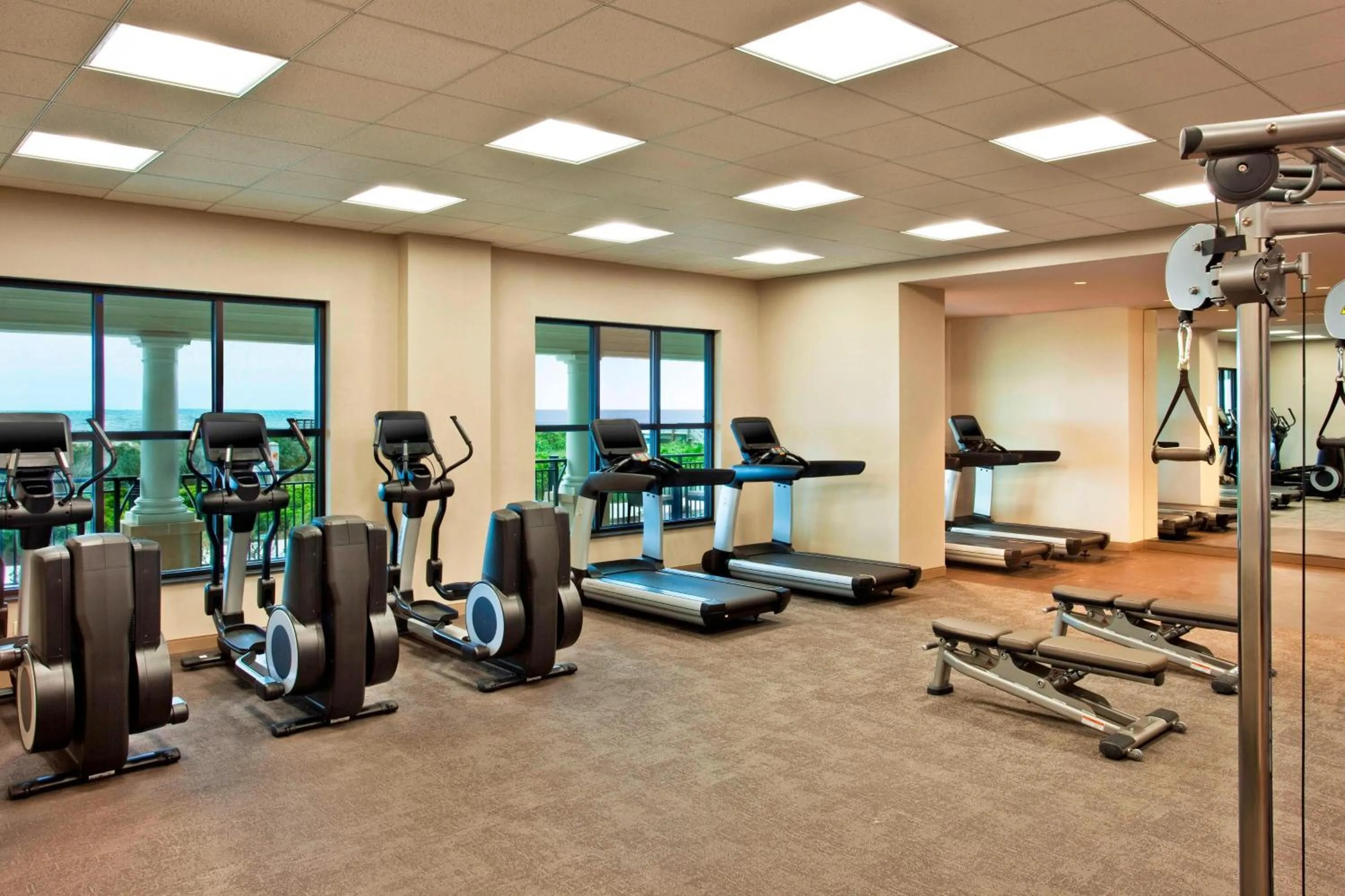 Fitness centre/facilities in The Westin Jekyll Island