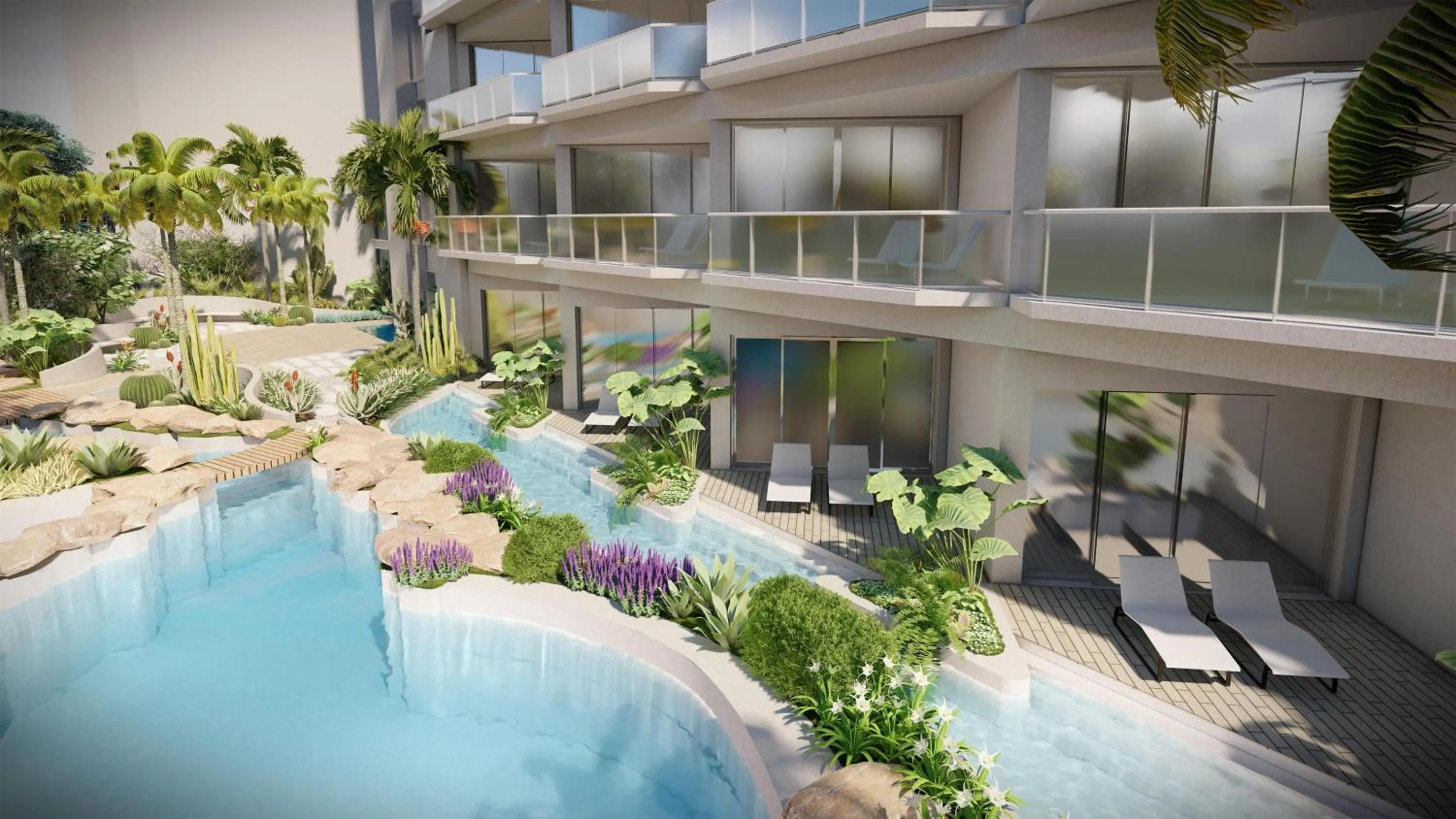 Pool view in The Westerly At Hilton Aruba Caribbean Resort