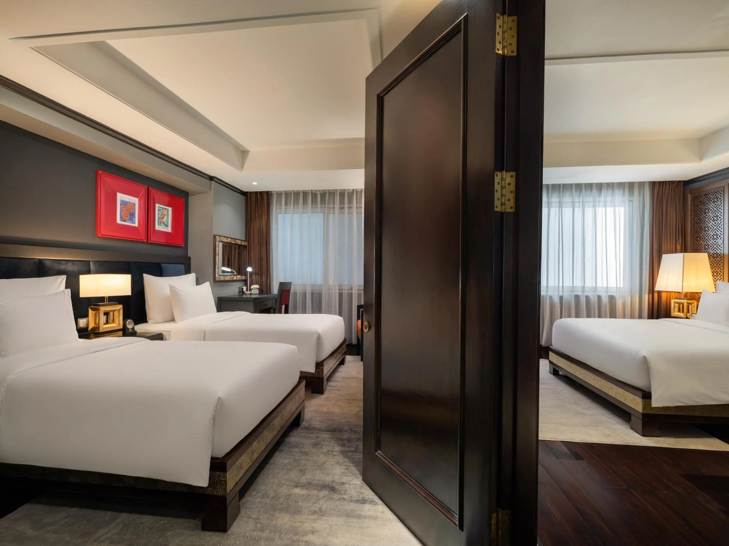 Bed in Hanoi Solis Hotel