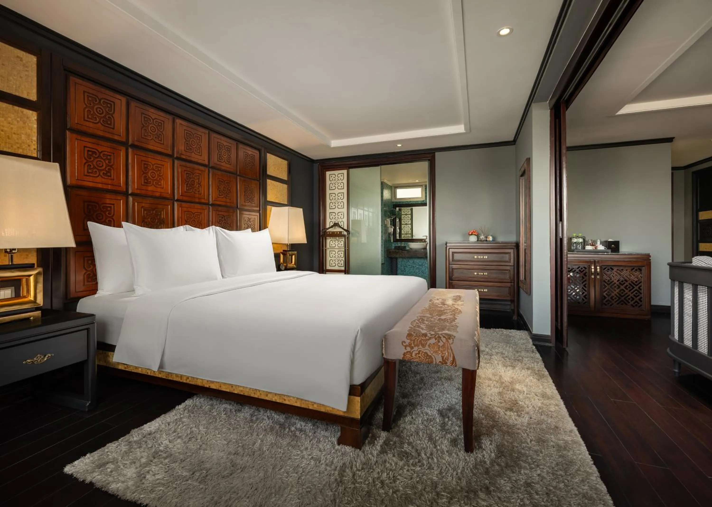 Bed in Hanoi Solis Hotel