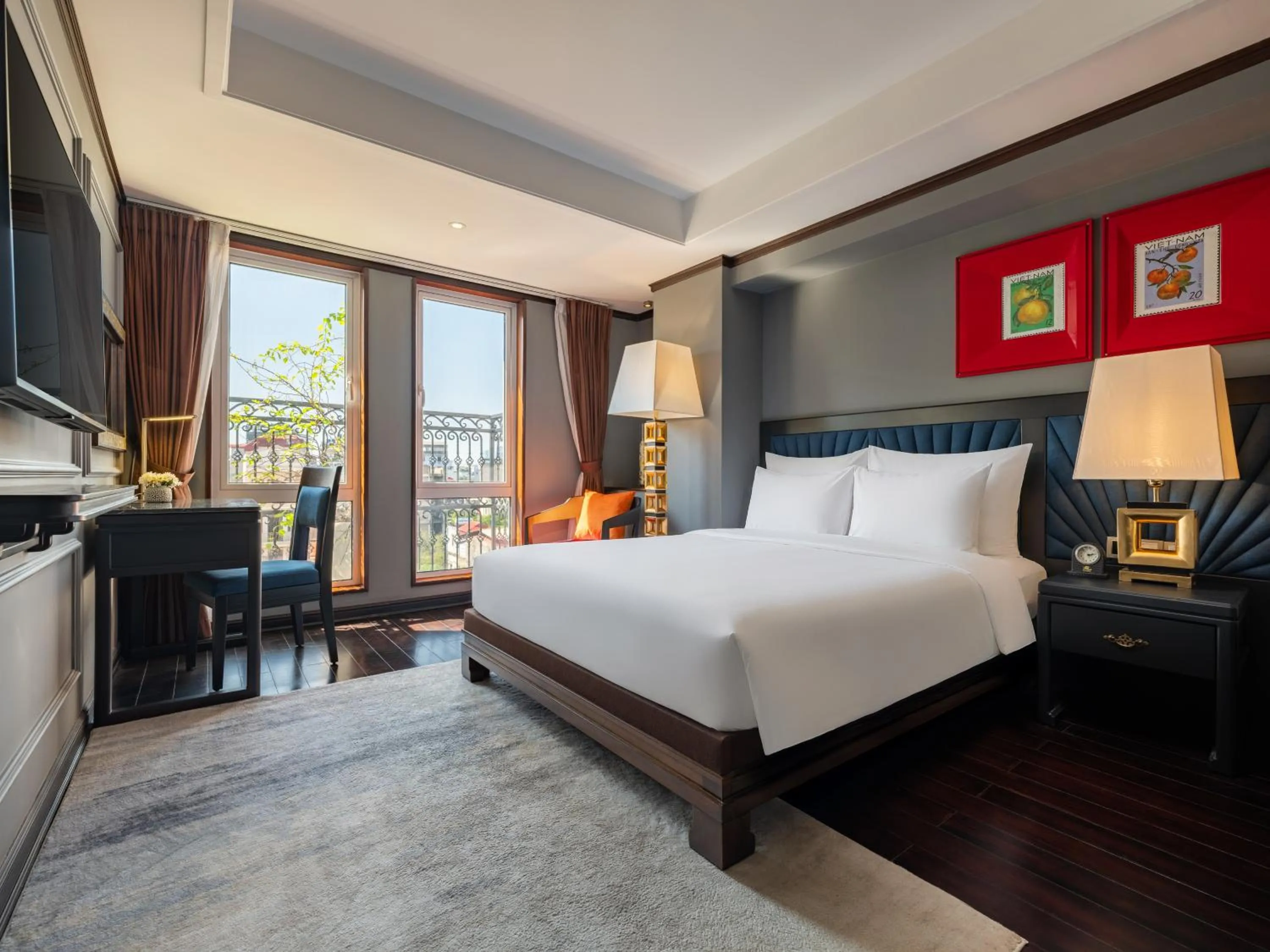 Bed in Hanoi Solis Hotel