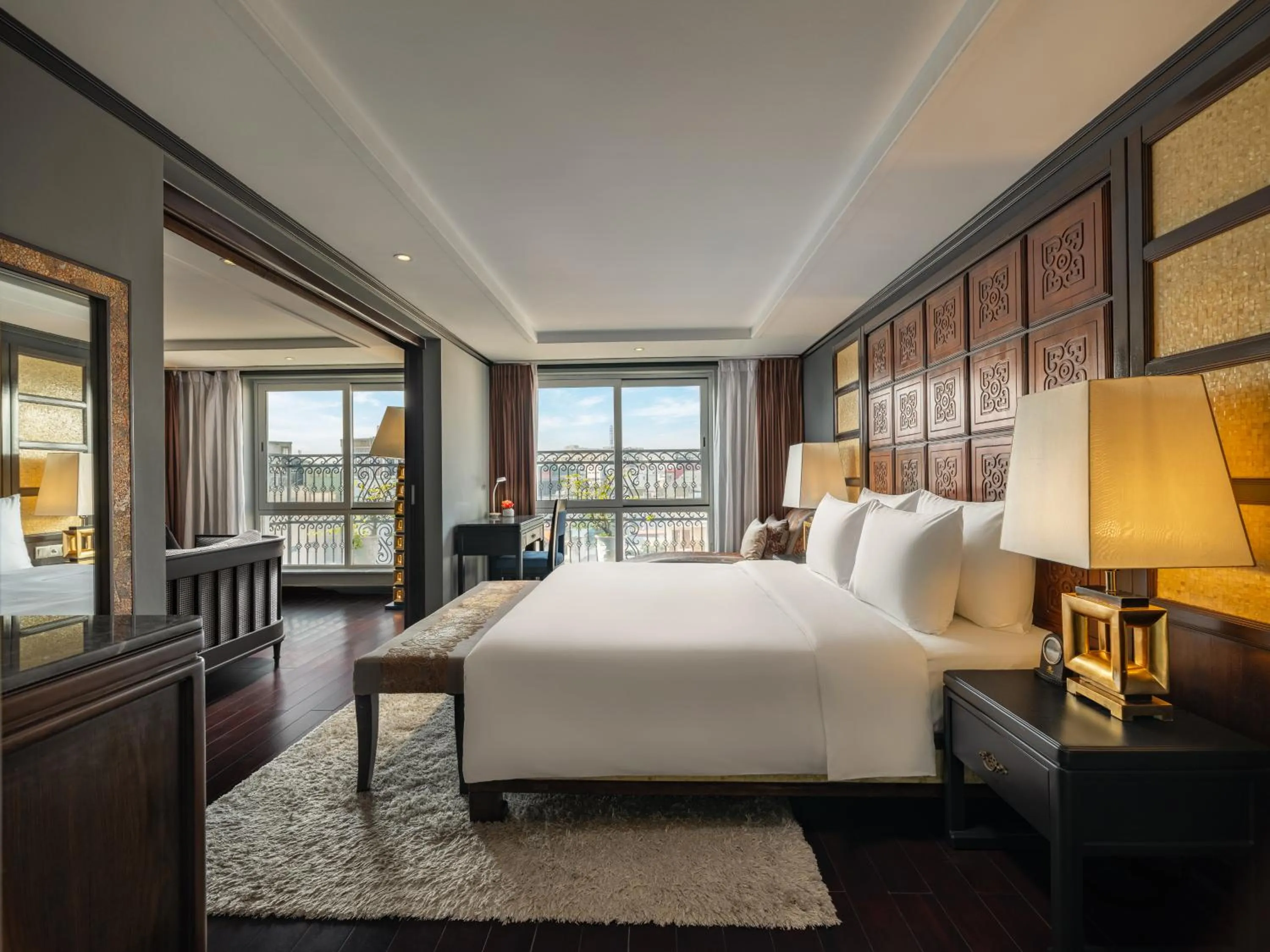 Photo of the whole room, Bed in Hanoi Solis Hotel