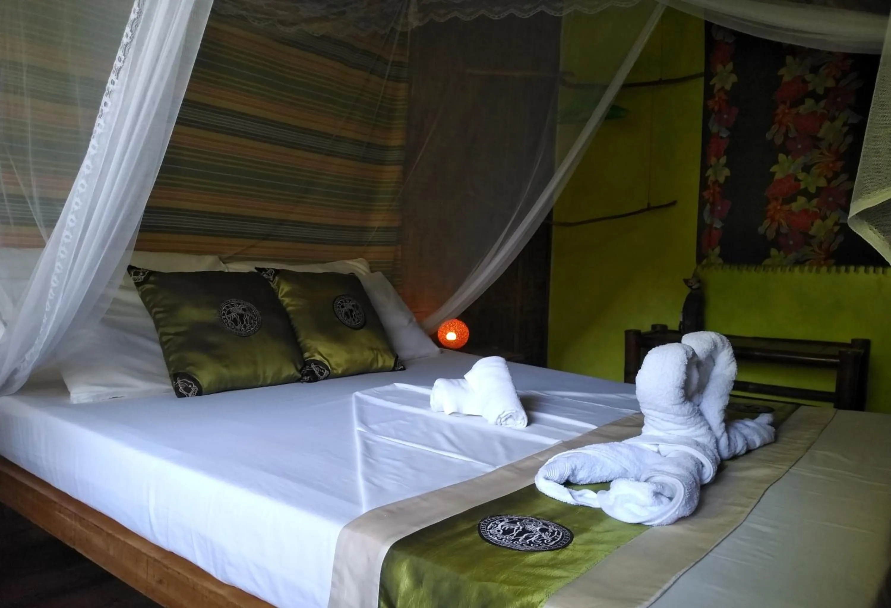 Bed in Nypa Style Resort Camiguin