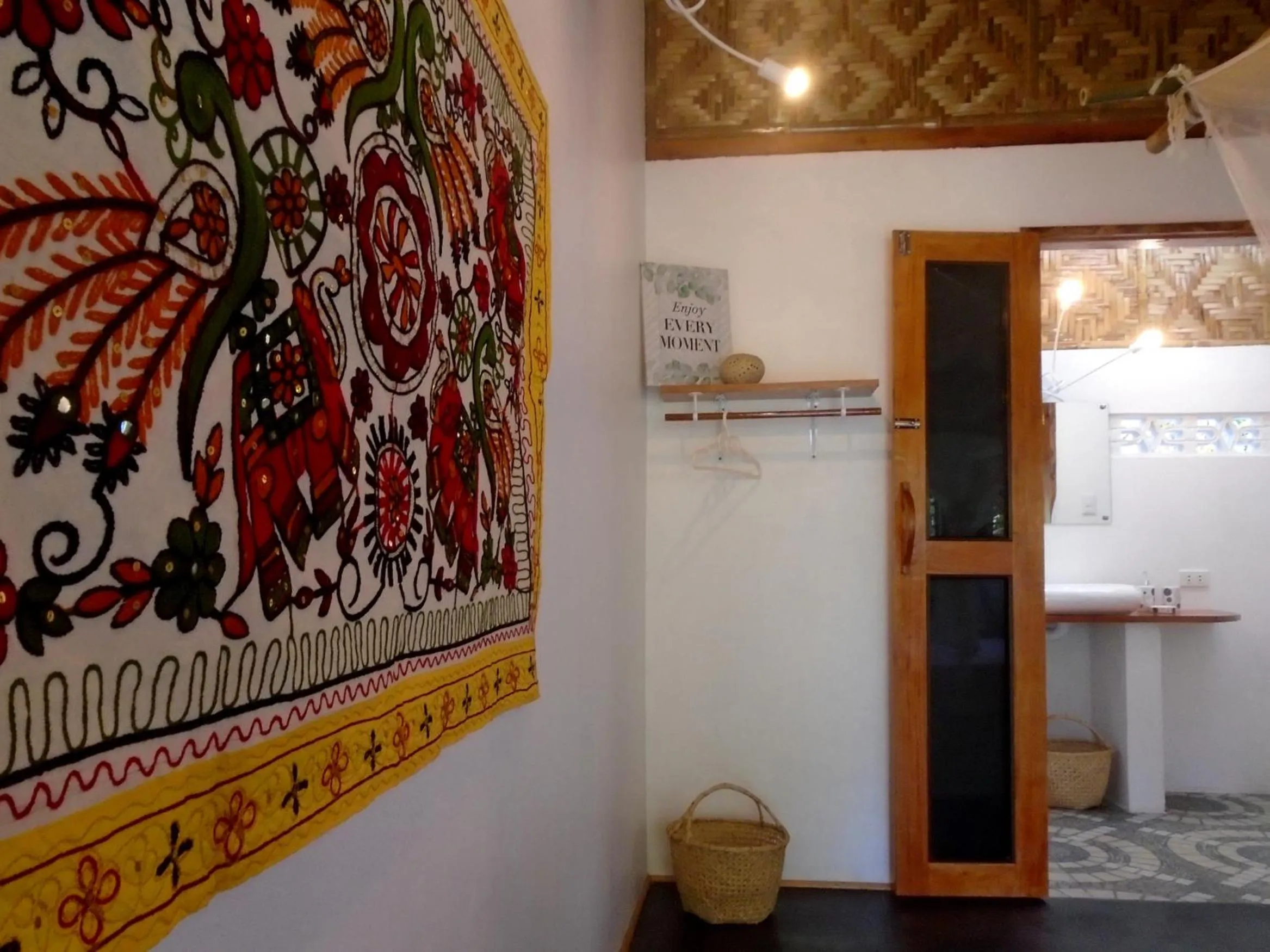 Decorative detail in Nypa Style Resort Camiguin