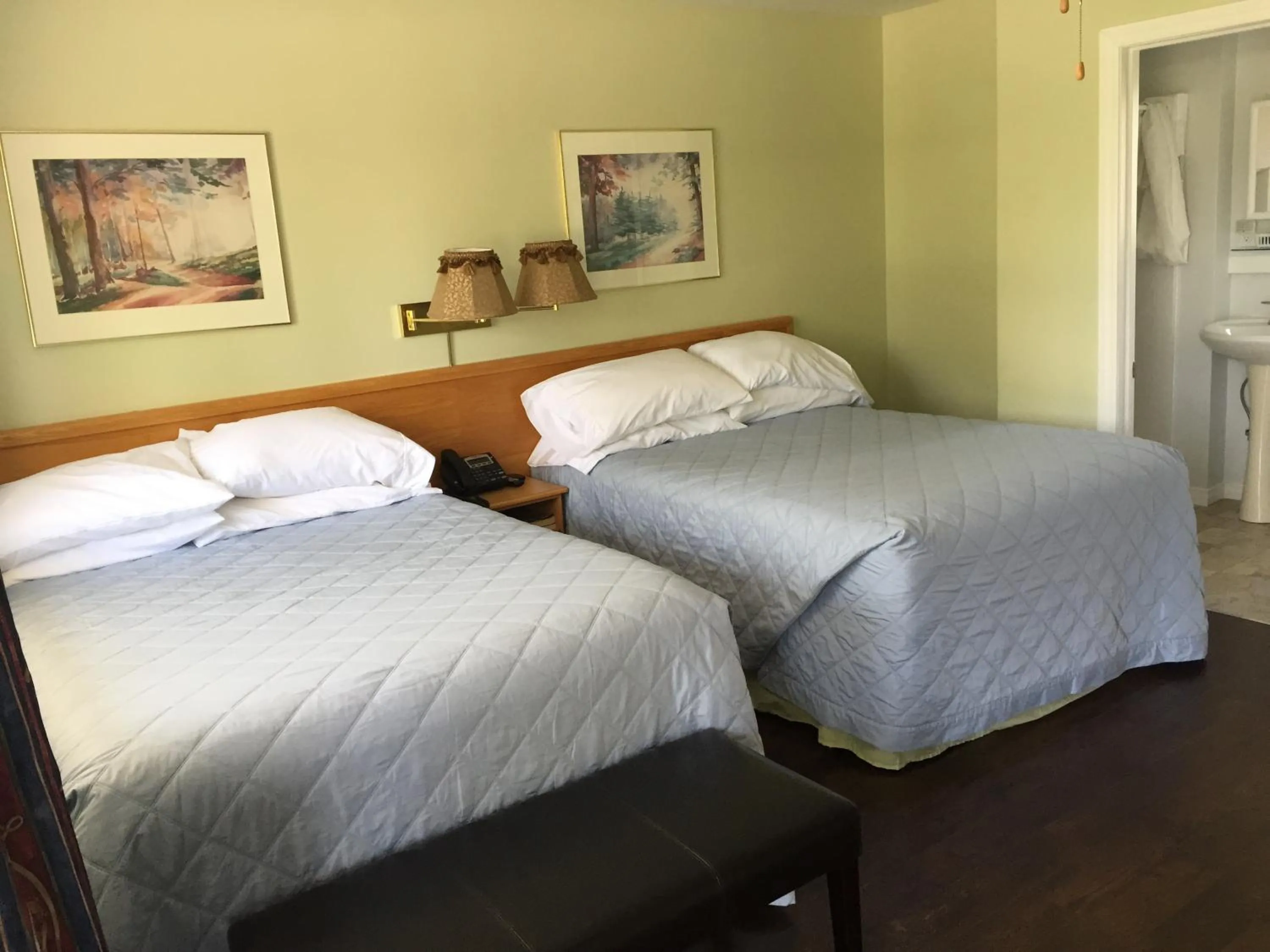 Bed in My Friends Inn Manitoulin