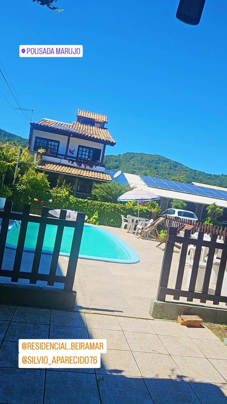 Mountain view in Pousada Marujo