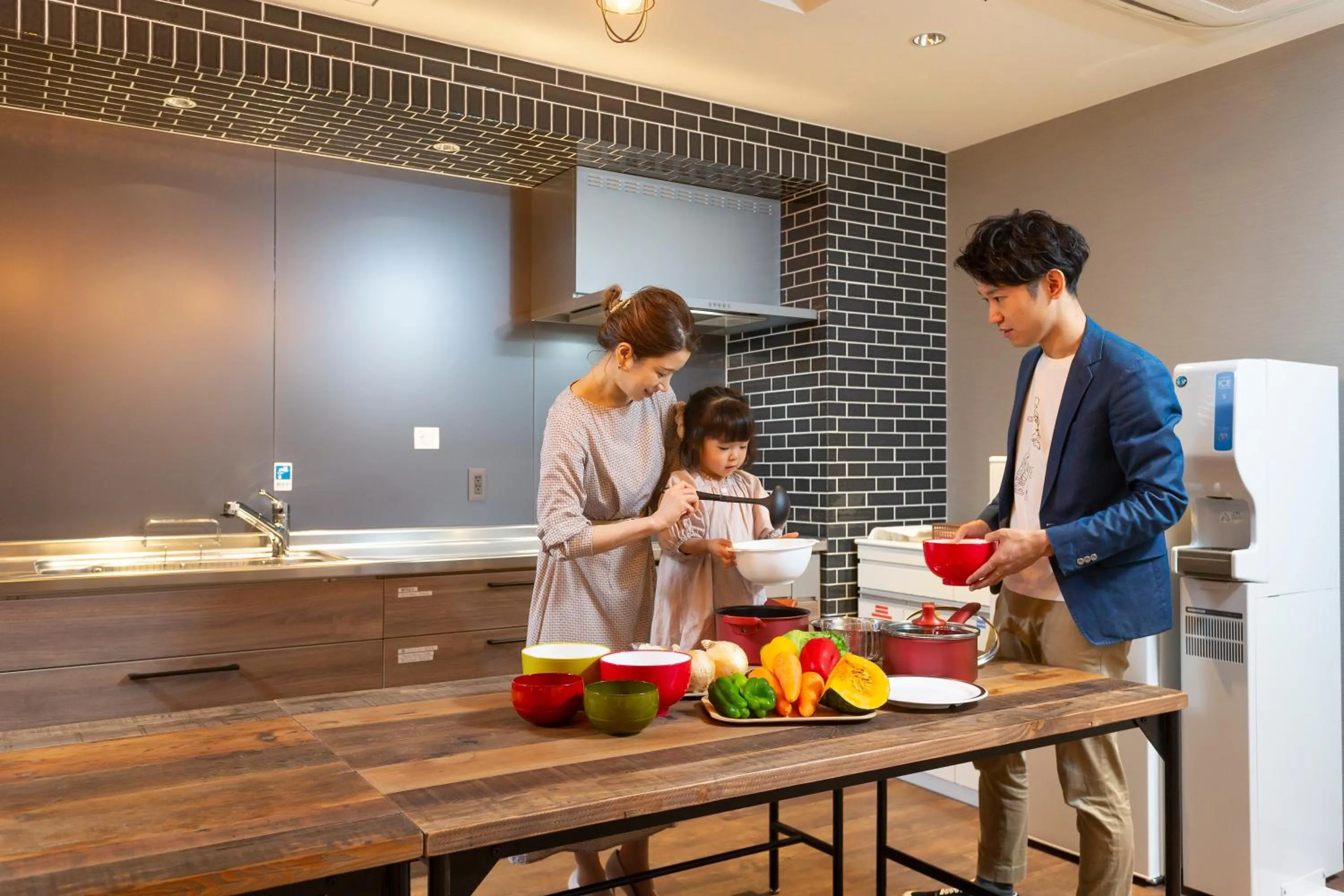 Kitchen or kitchenette in Kotohira Park Hotel