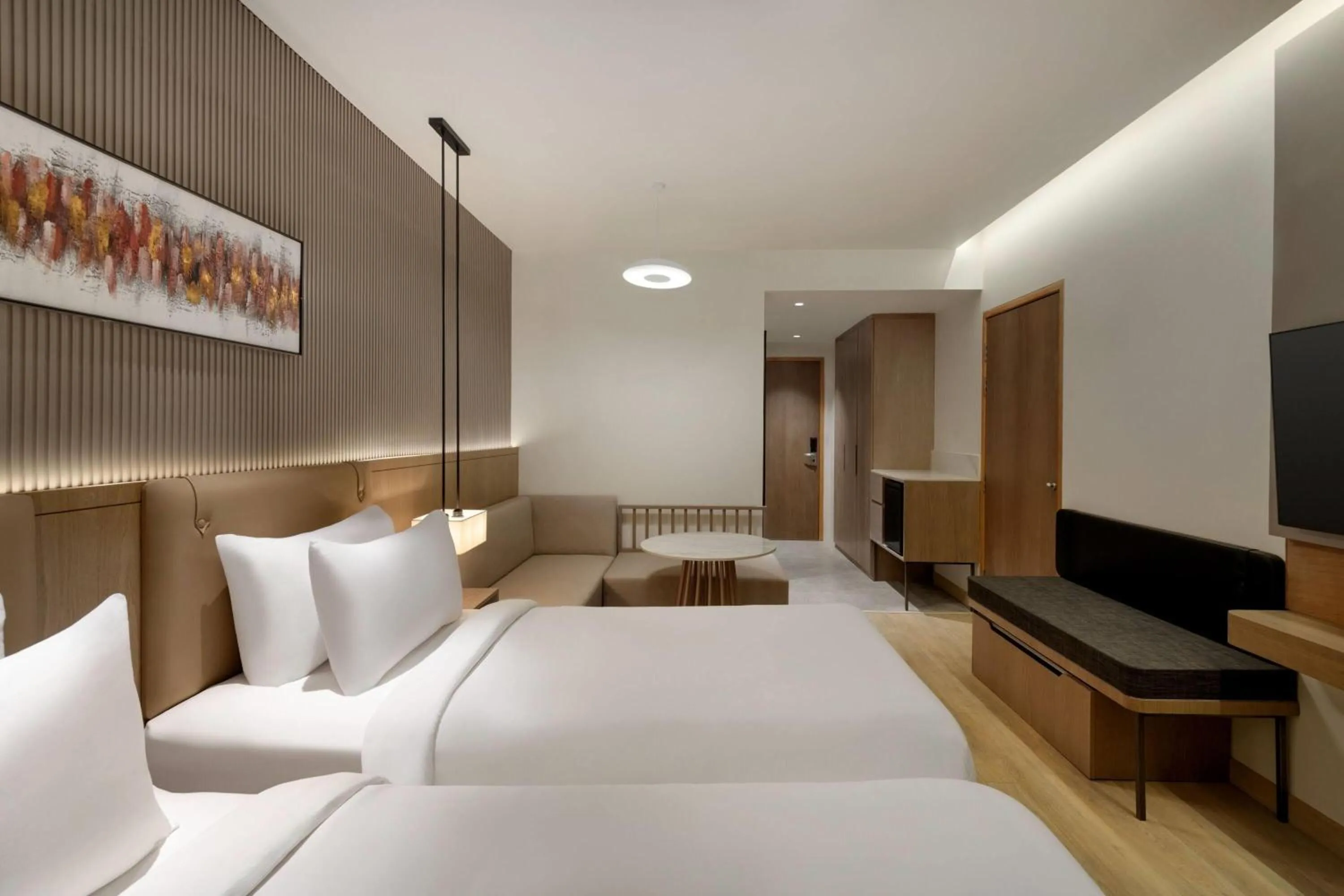 Photo of the whole room, Bed in Ramada by Wyndham Sonipat Murthal