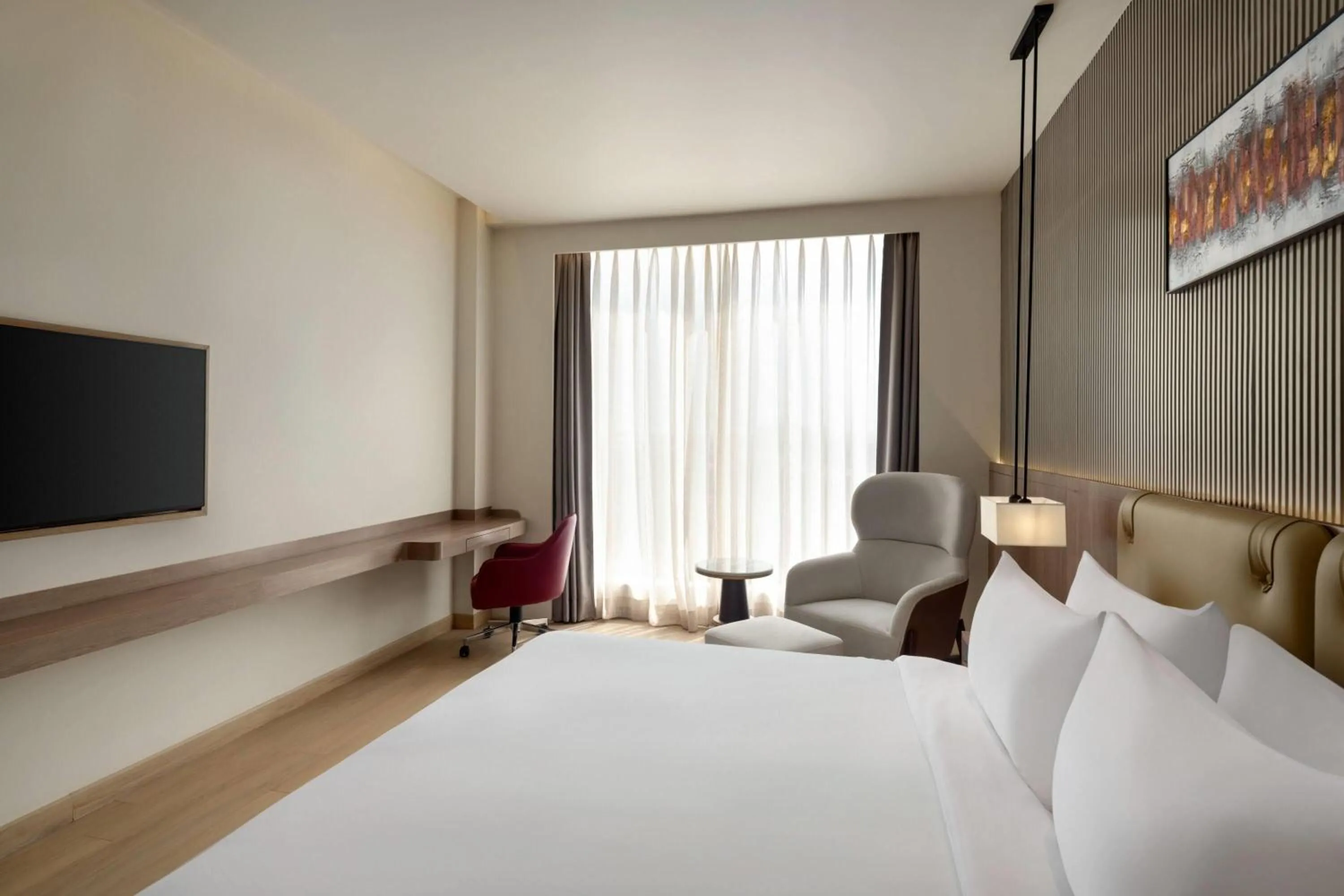 Photo of the whole room, Bed in Ramada by Wyndham Sonipat Murthal