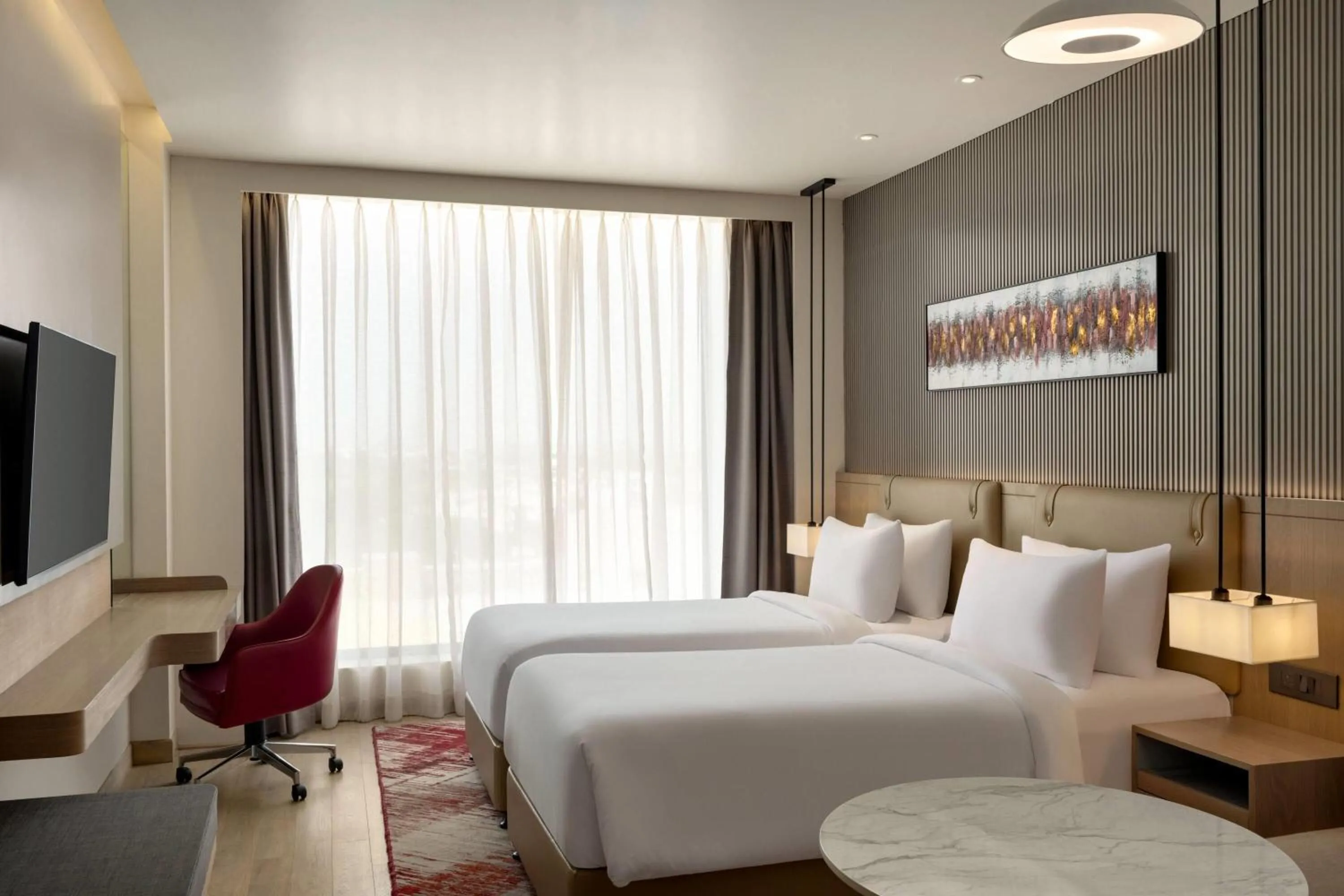 Photo of the whole room, Bed in Ramada by Wyndham Sonipat Murthal