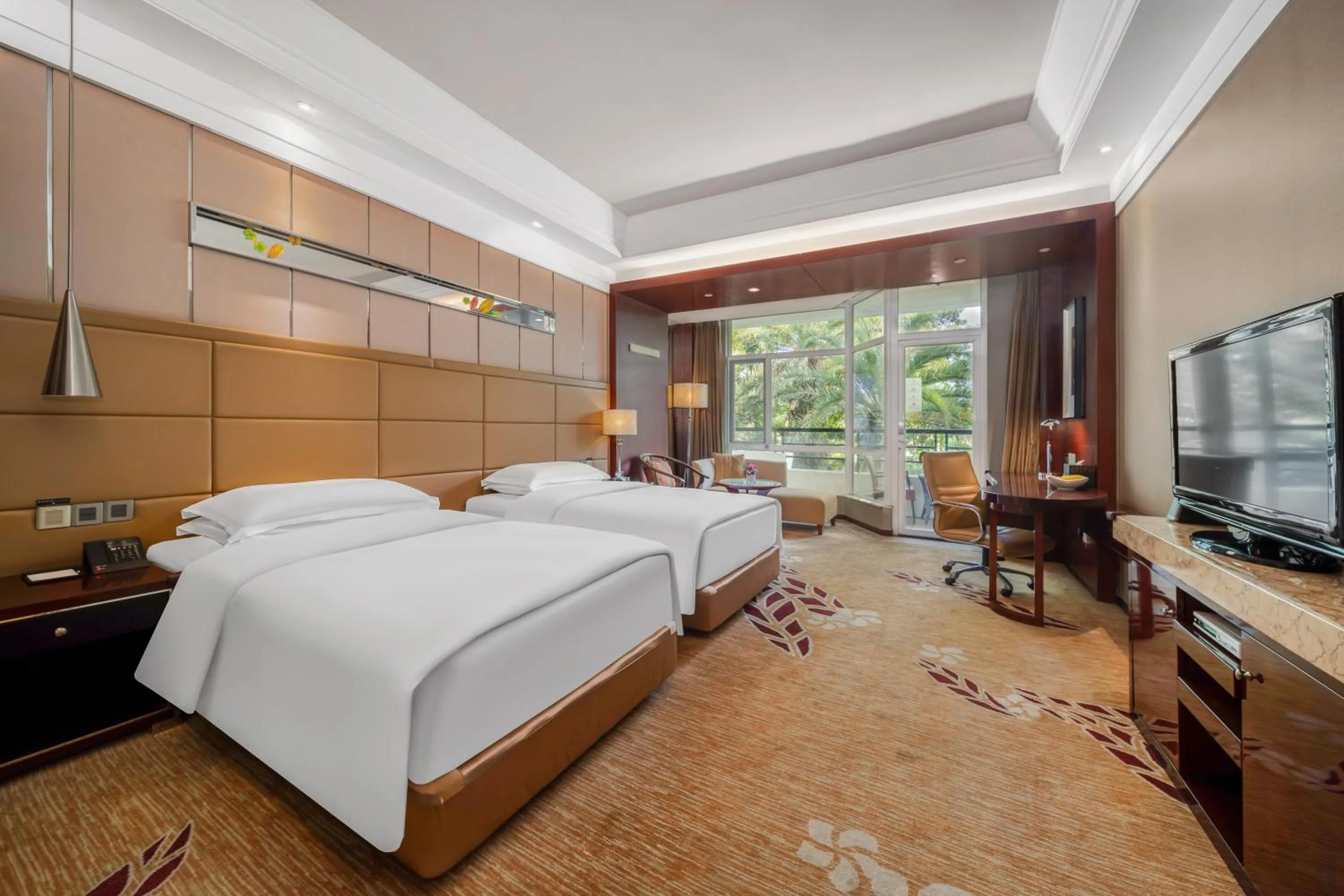 Photo of the whole room, Bed in Good View Hotel Tangxia - 15 mins drive from Dongguan South Railway Station