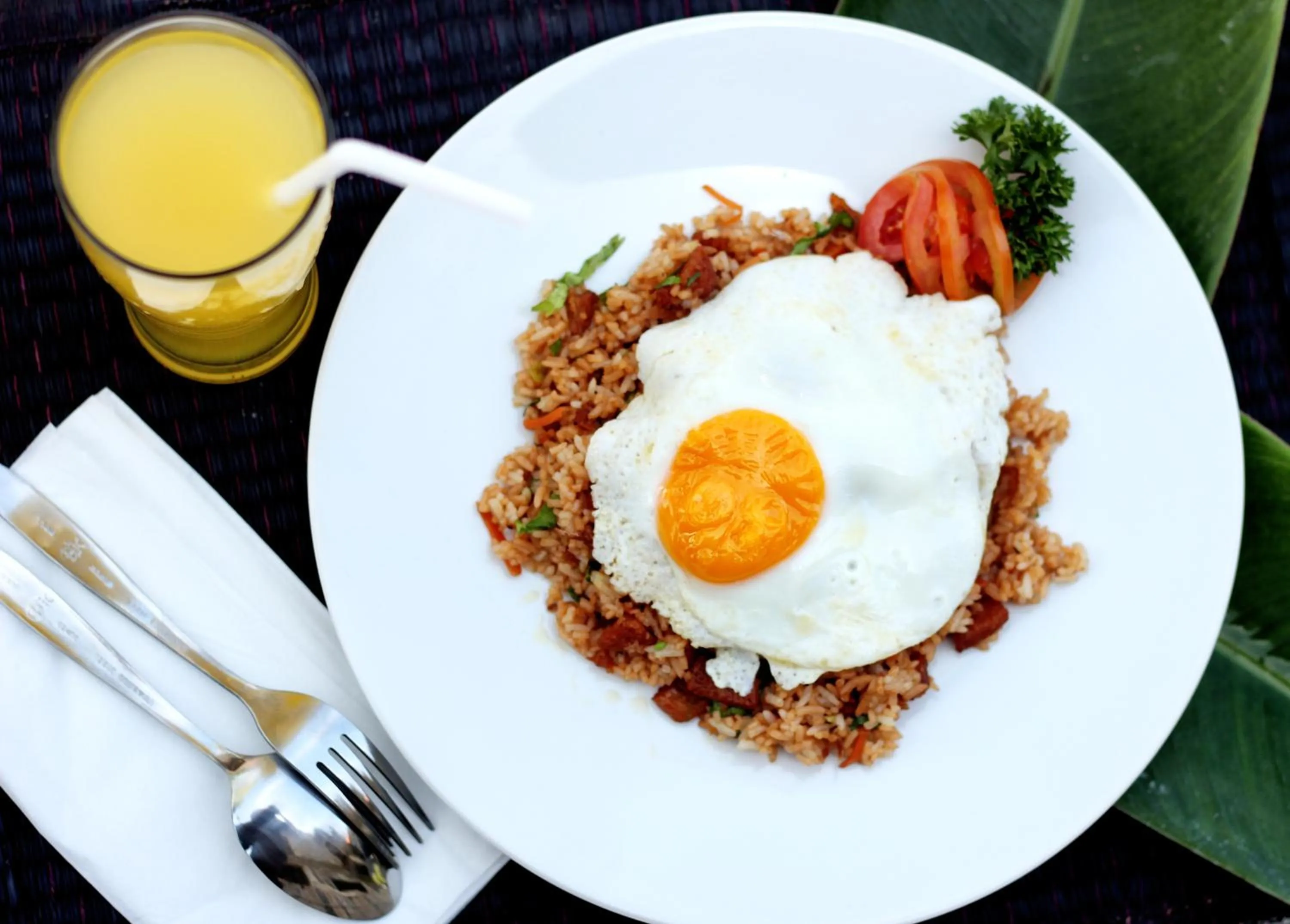 Asian breakfast in Srikandi Inn