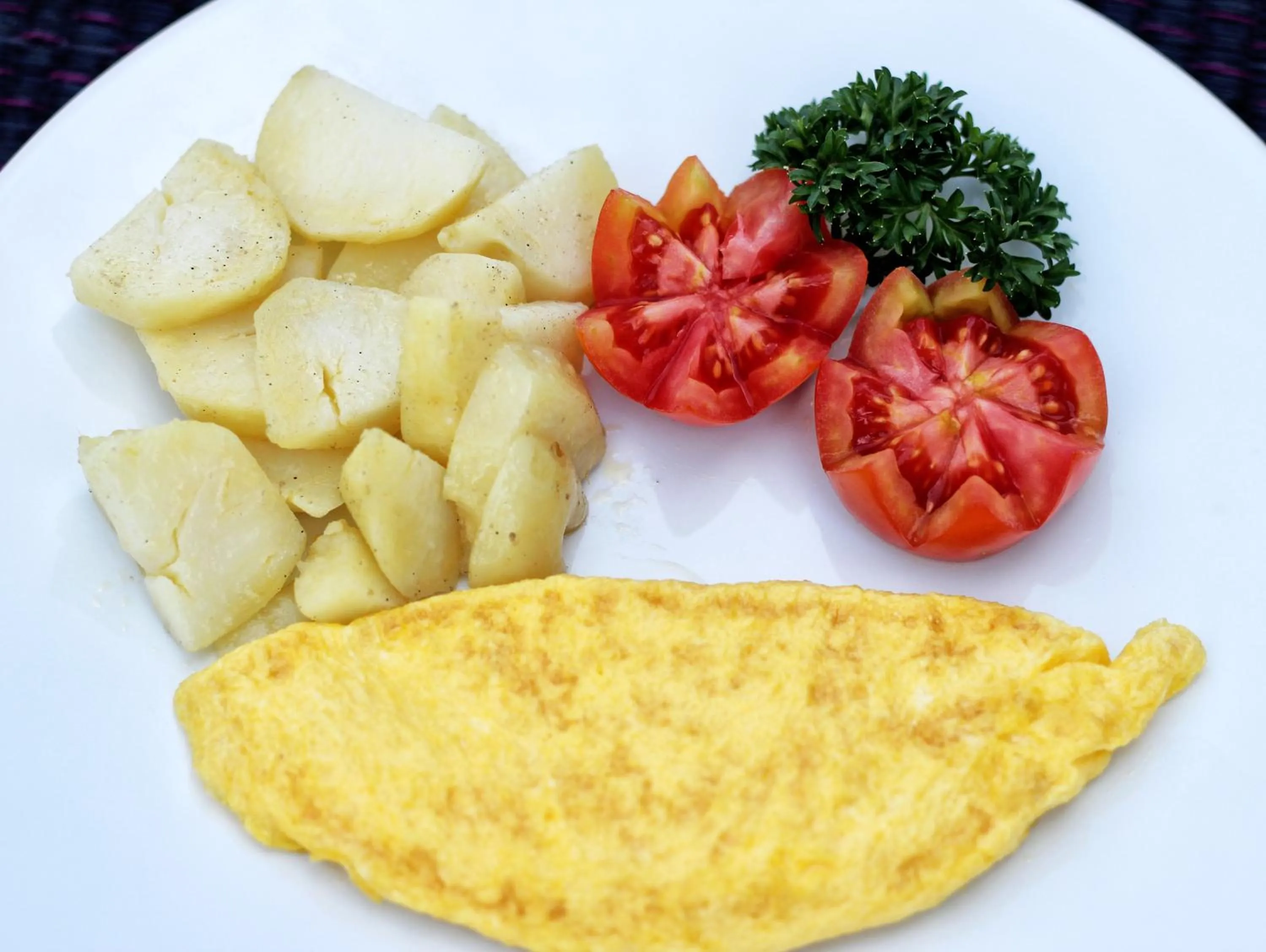 American breakfast in Srikandi Inn
