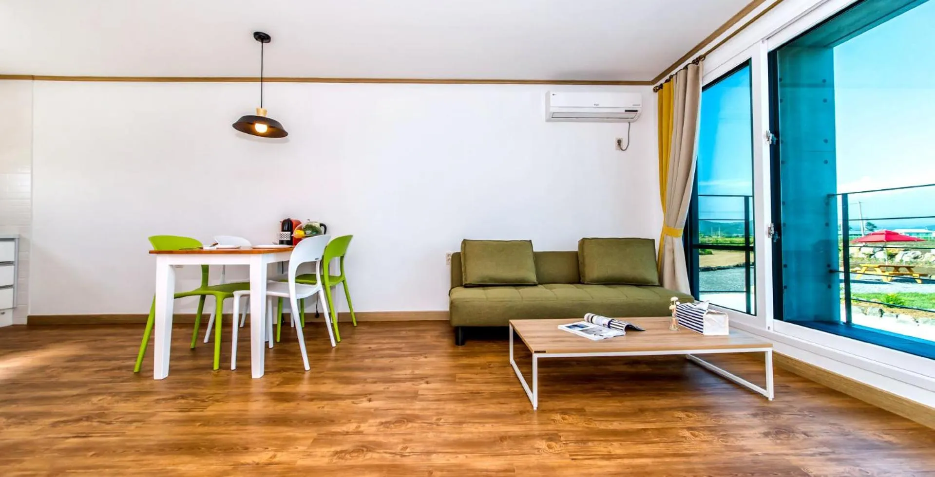 Living room in Boreum Pension