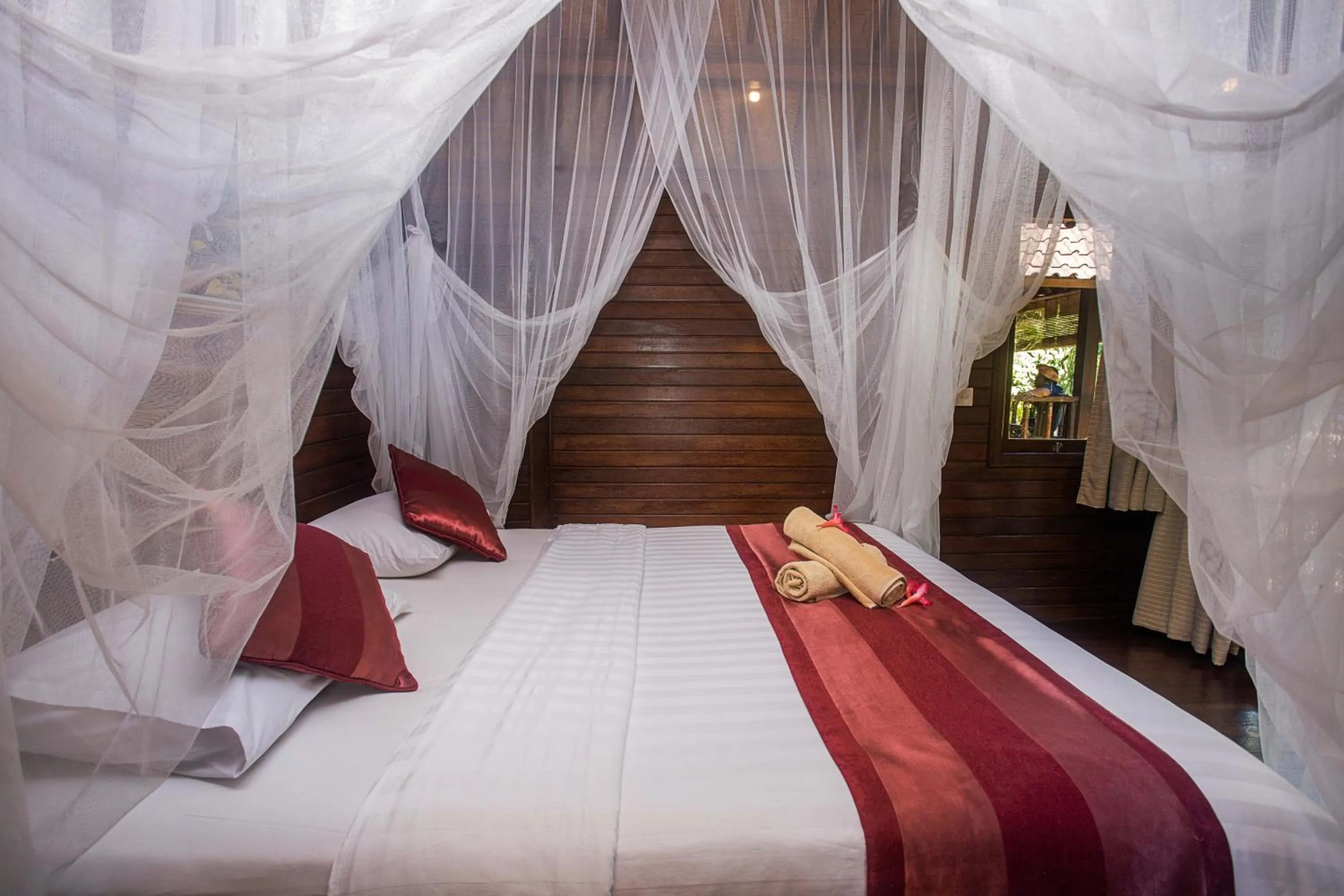 Bed in The Cozy Villas Lembongan