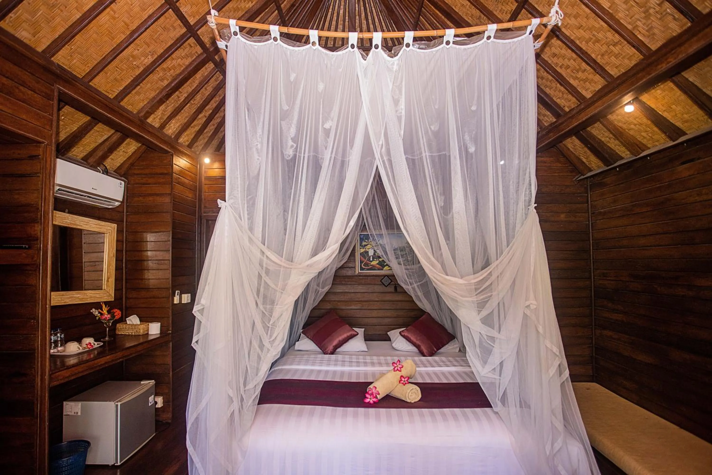 Bed in The Cozy Villas Lembongan