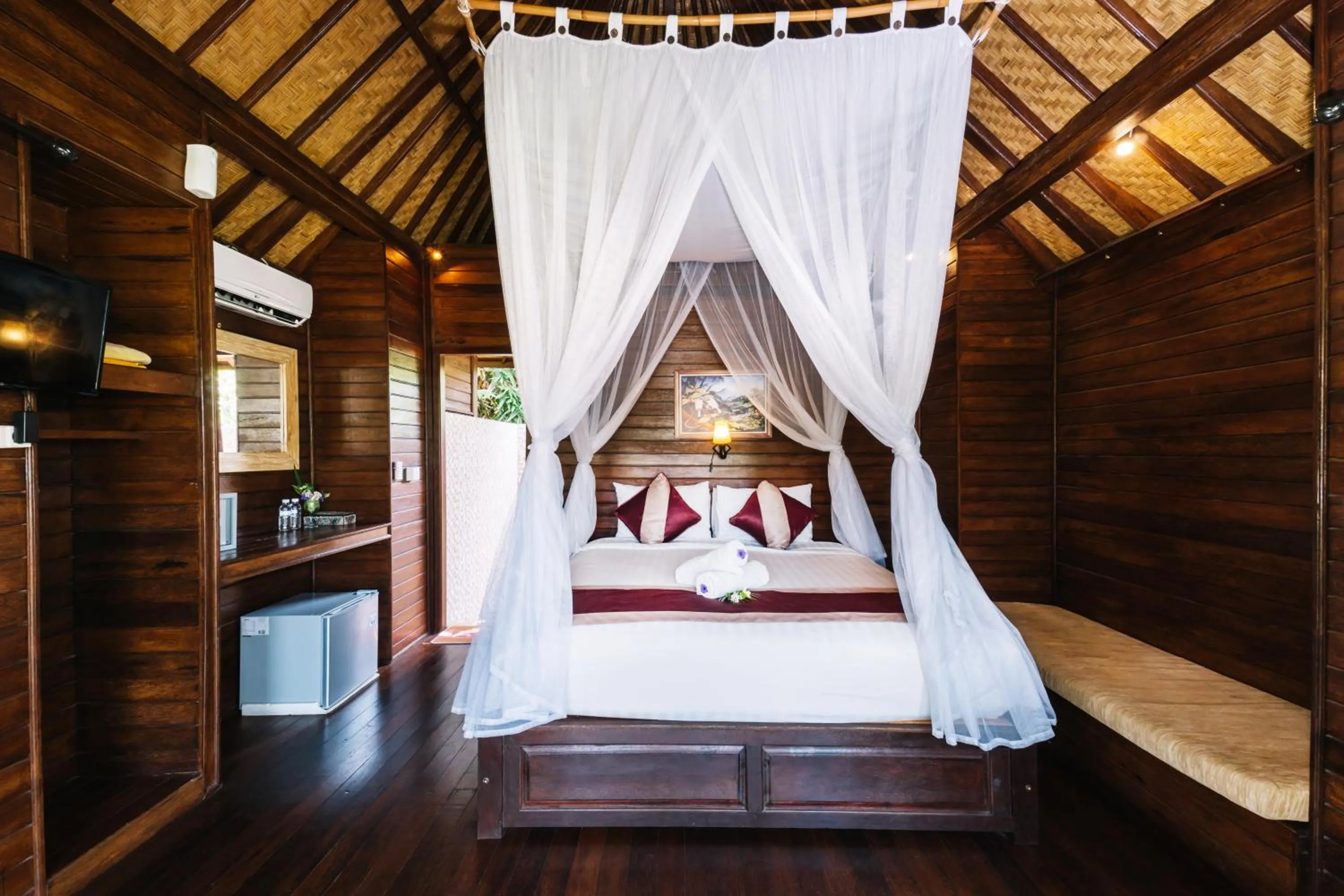 Bed in The Cozy Villas Lembongan