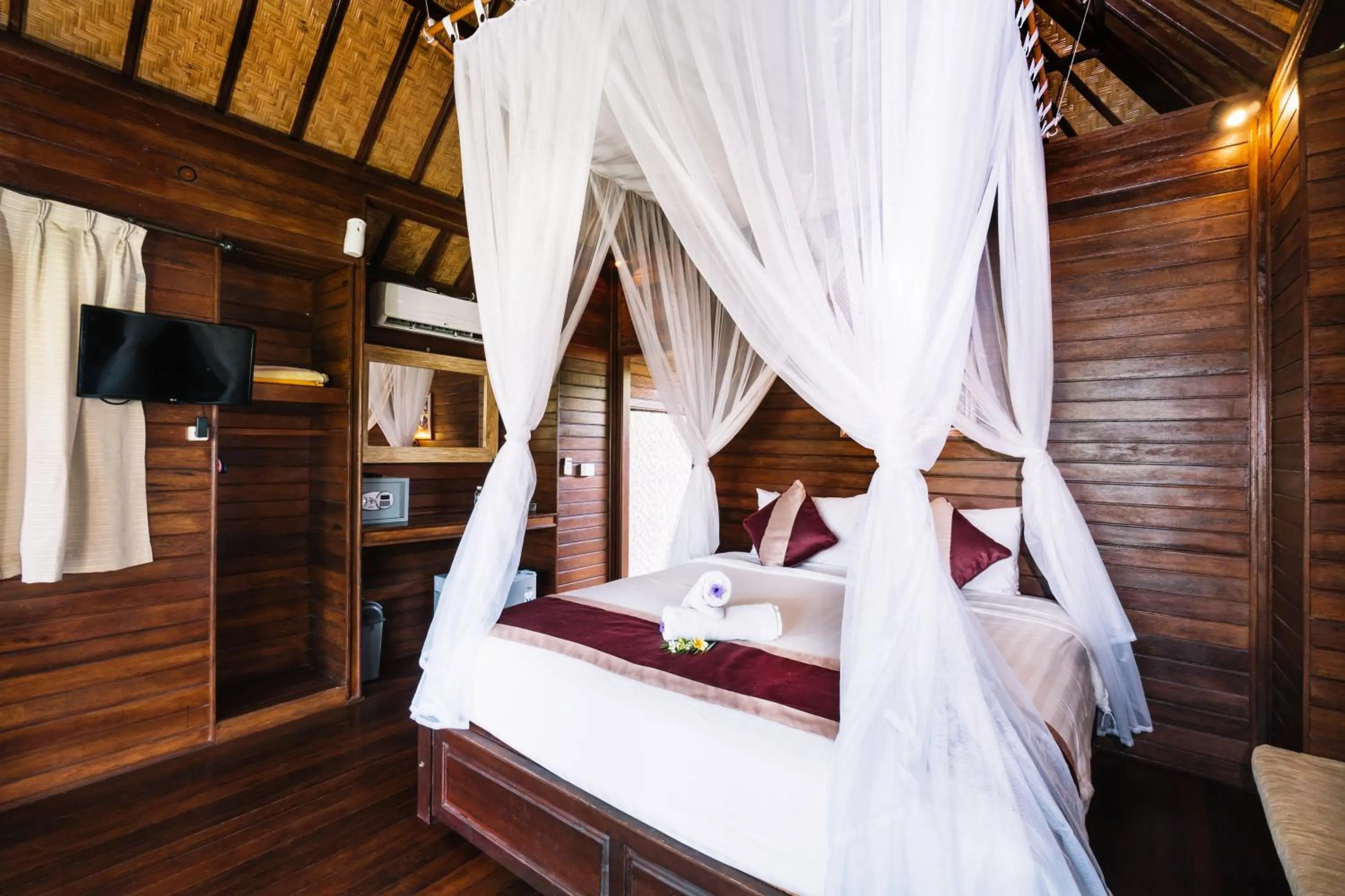 Bed in The Cozy Villas Lembongan