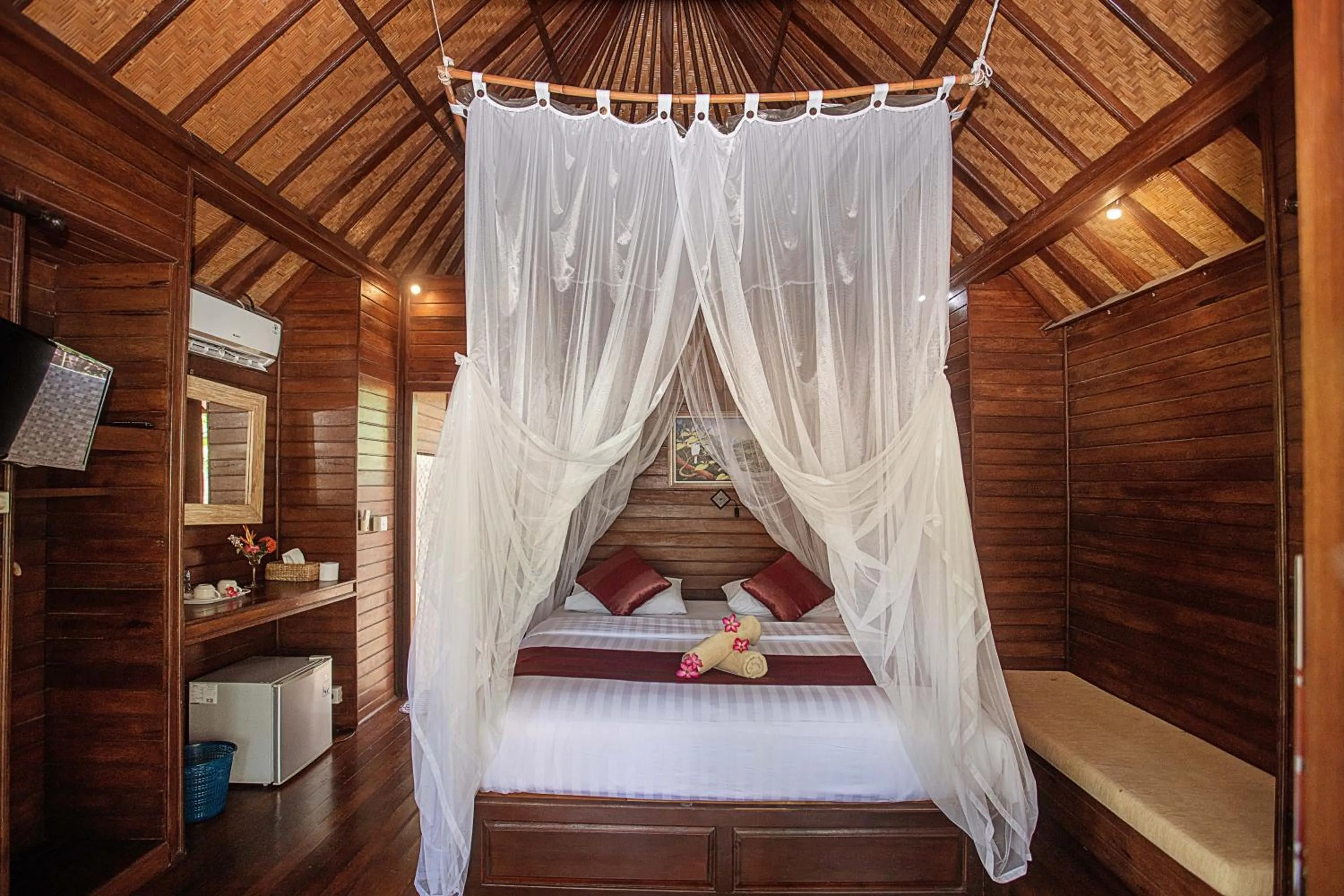 Bed in The Cozy Villas Lembongan