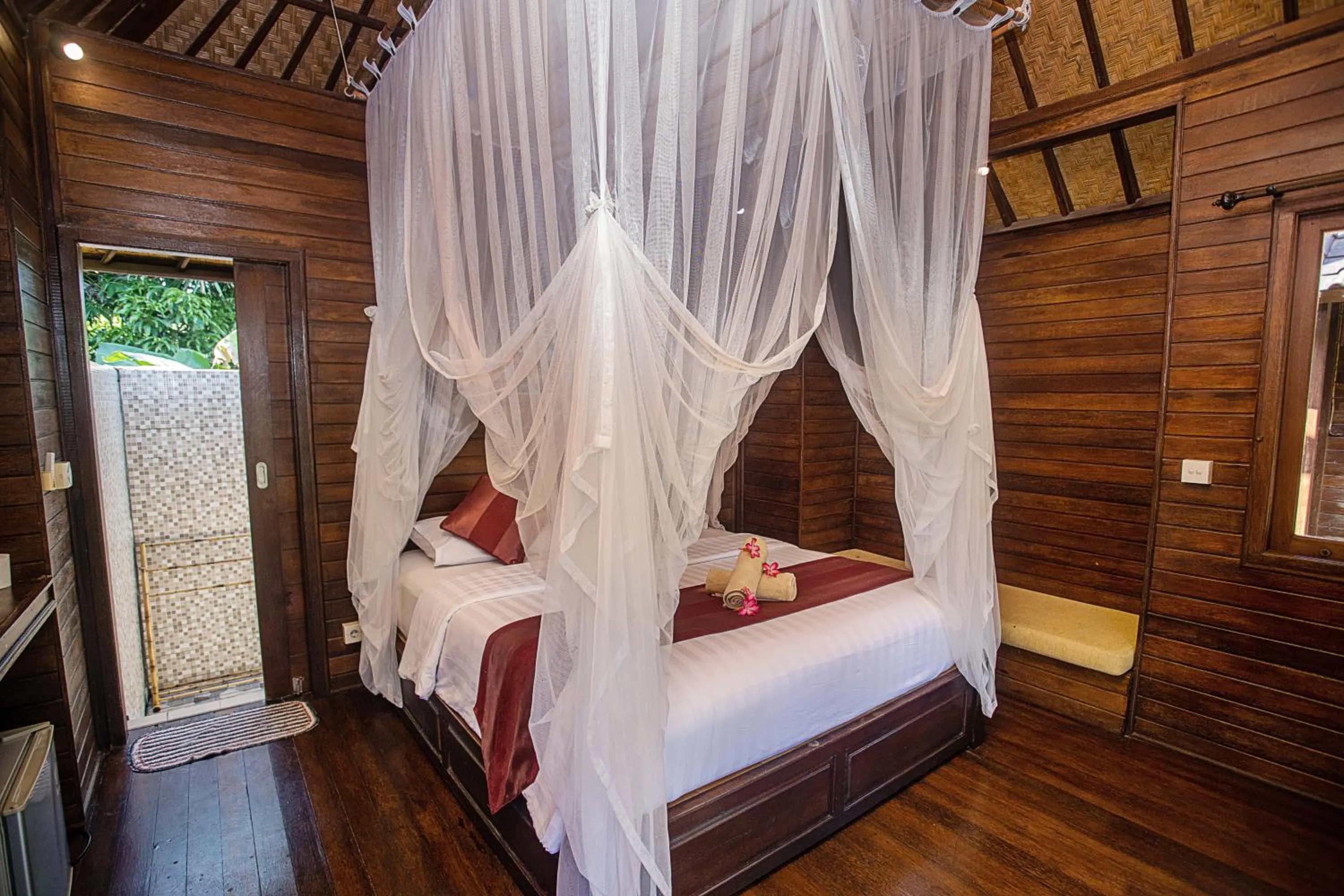 Bed in The Cozy Villas Lembongan