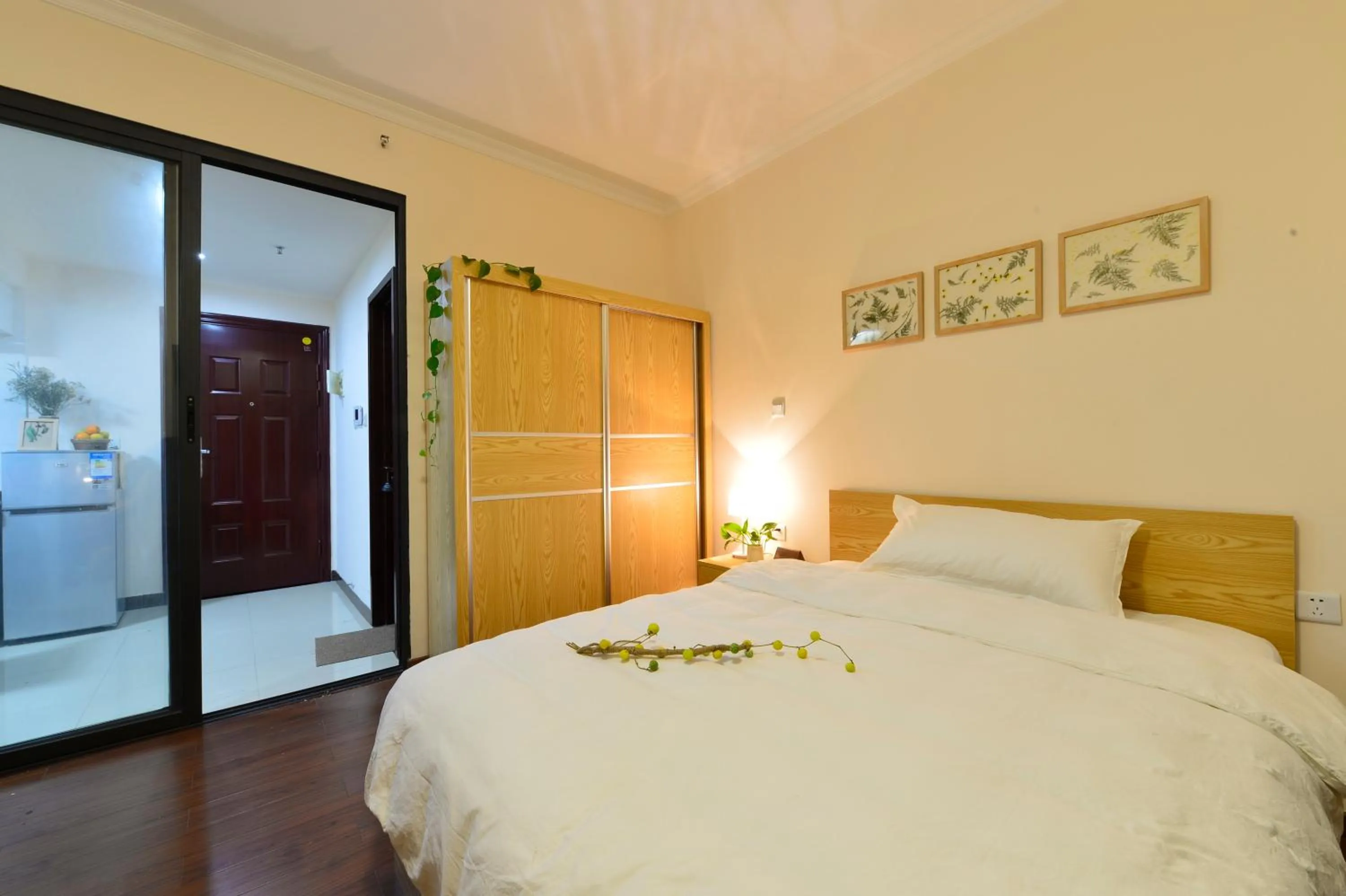 Decorative detail, Bed in Xizhengjia Apartment Hotel Pazhou Complex