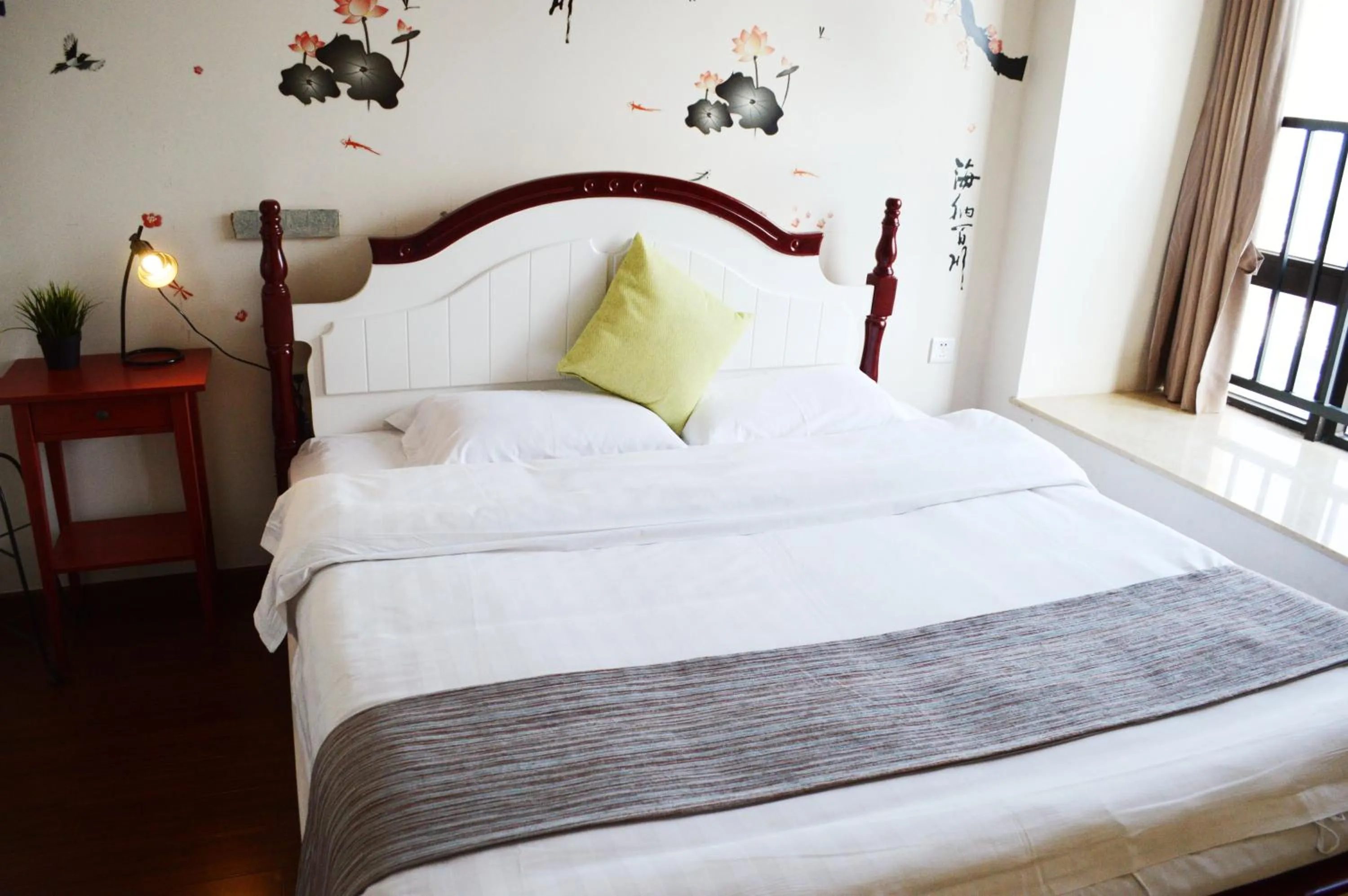 Bed in Xizhengjia Apartment Hotel Pazhou Complex