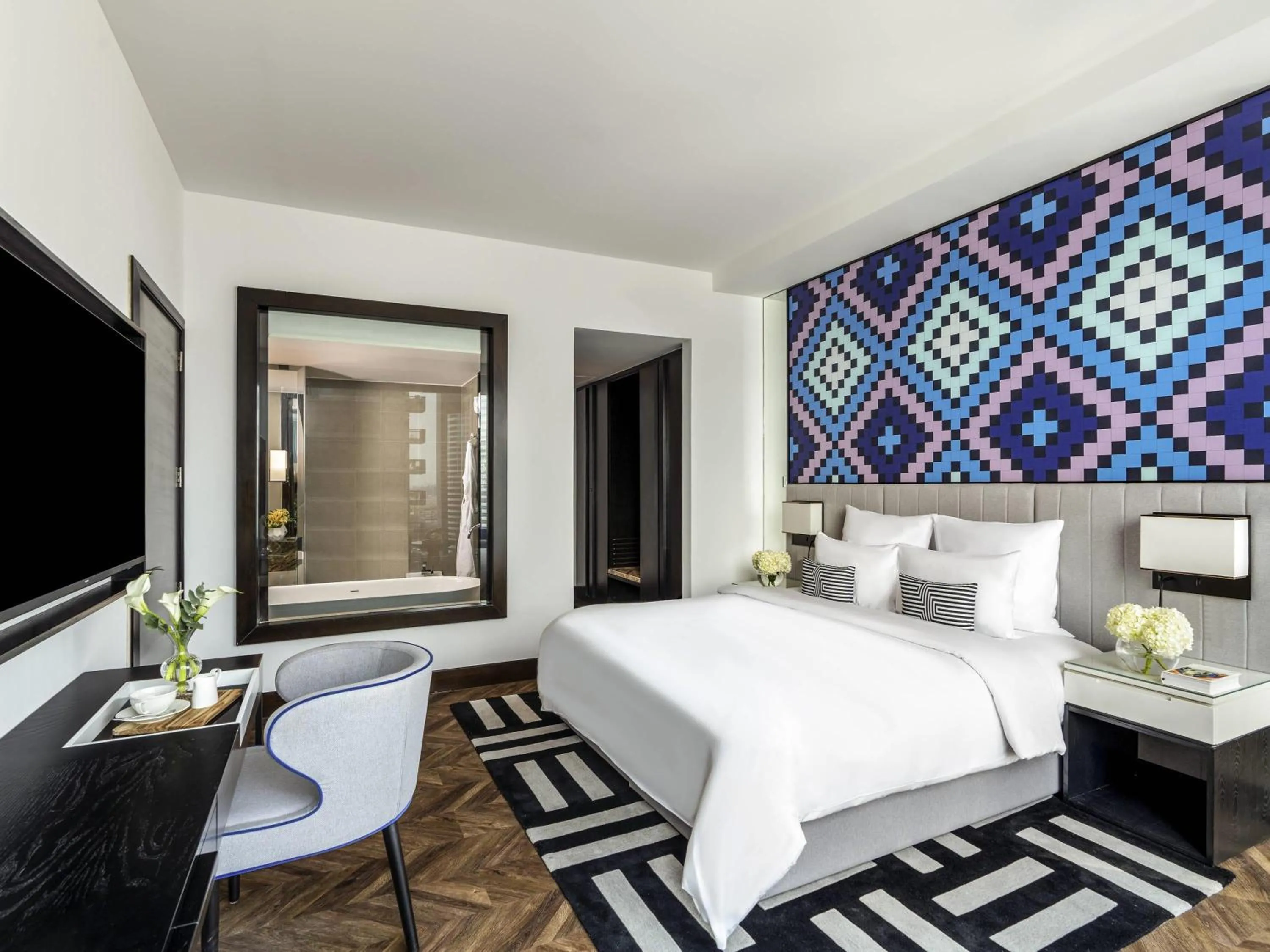 Bedroom, Bed in Pullman Dubai Downtown