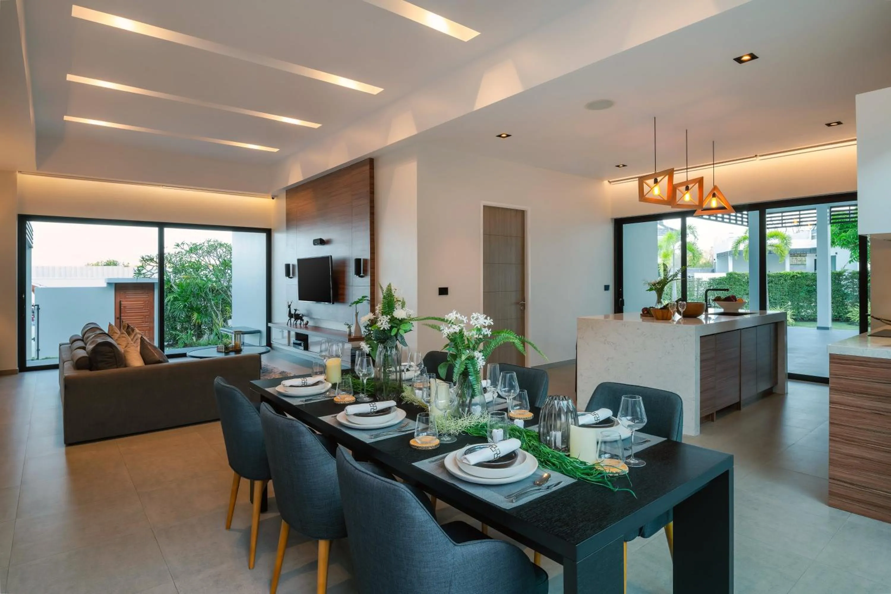 Dining area in Sivana Gardens Villas Hua-Hin