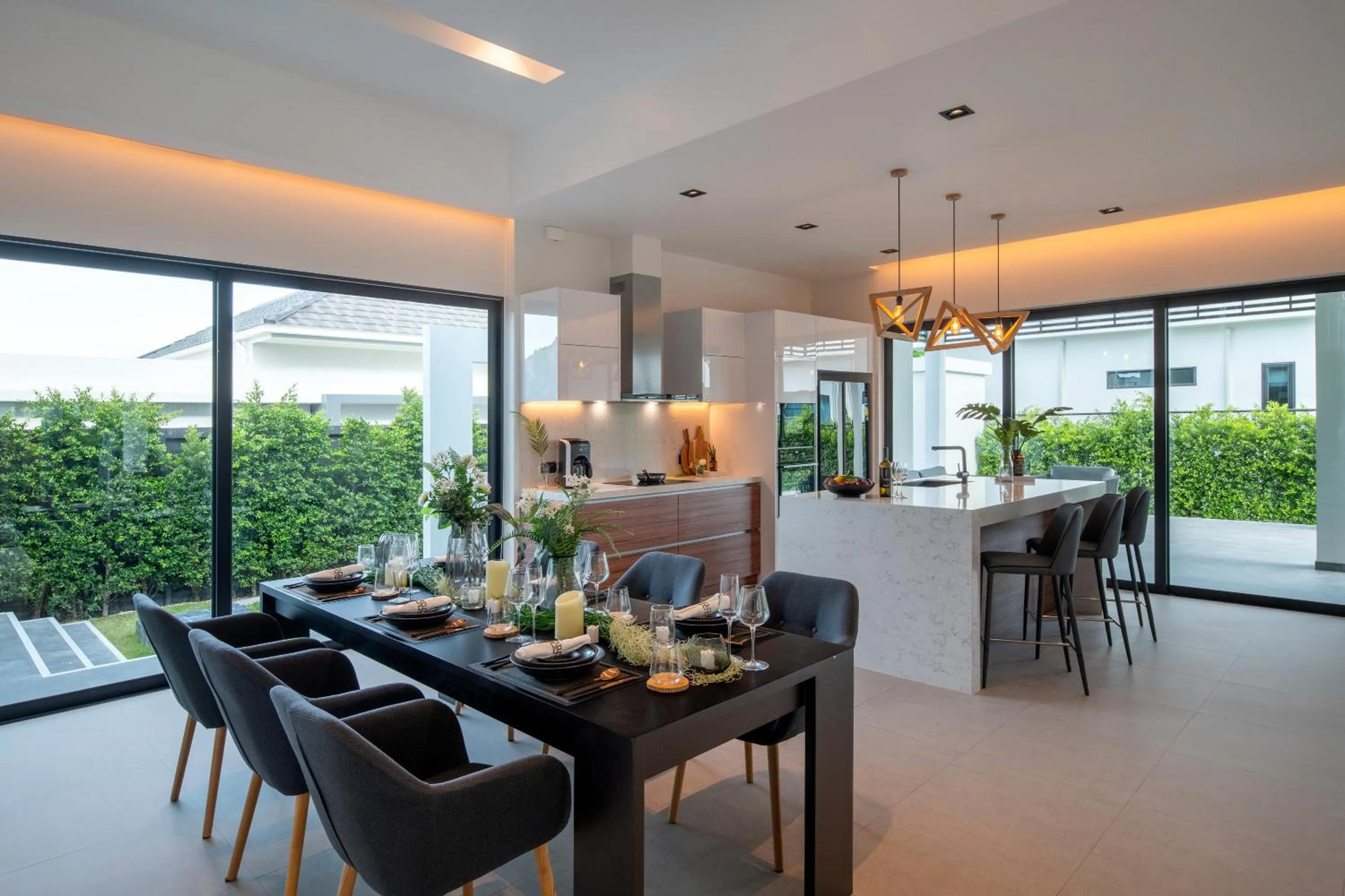 Dining area in Sivana Gardens Villas Hua-Hin