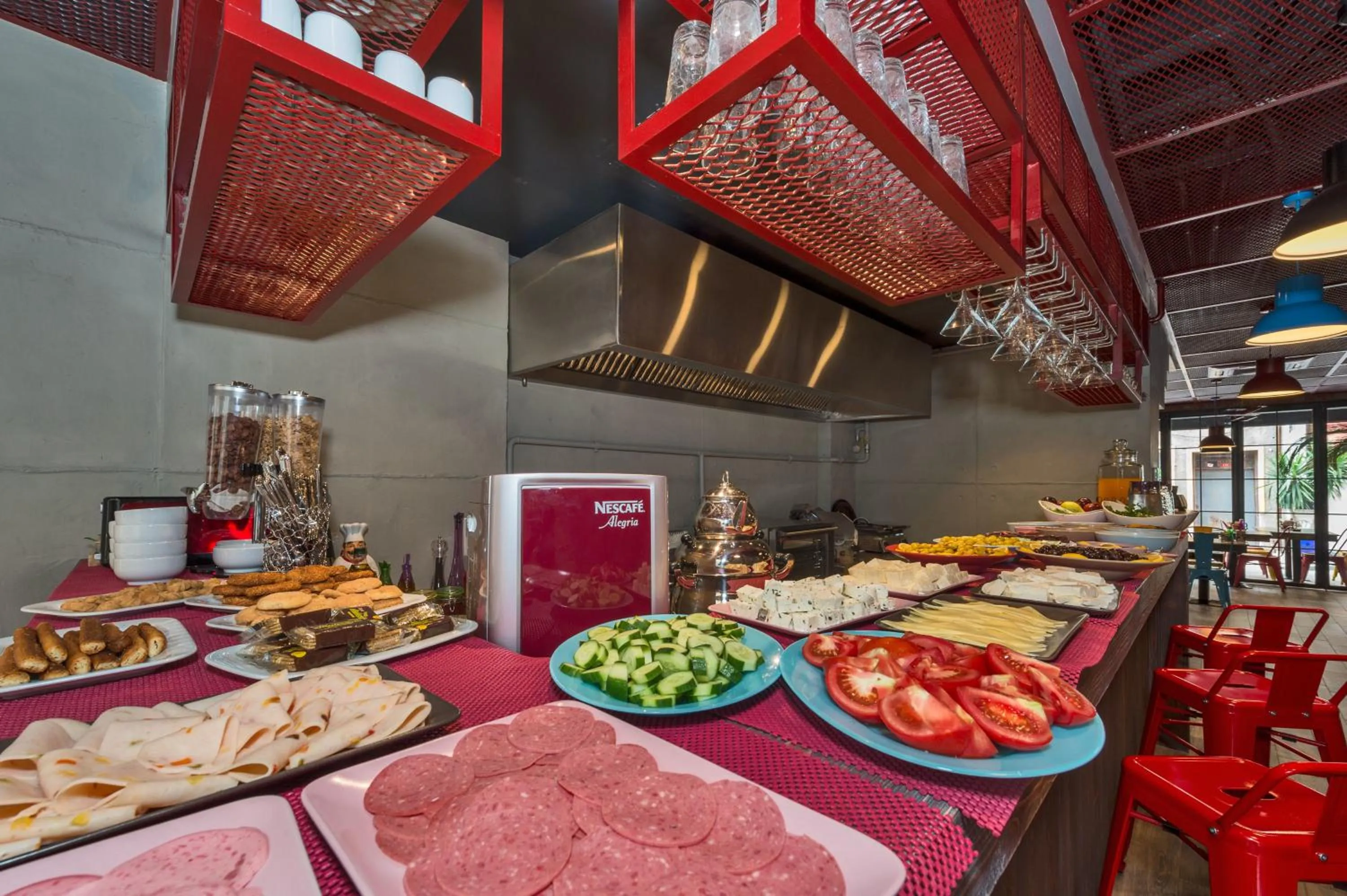 Buffet breakfast in Taksim Istanbul Nis Hotel - Istiklal Street