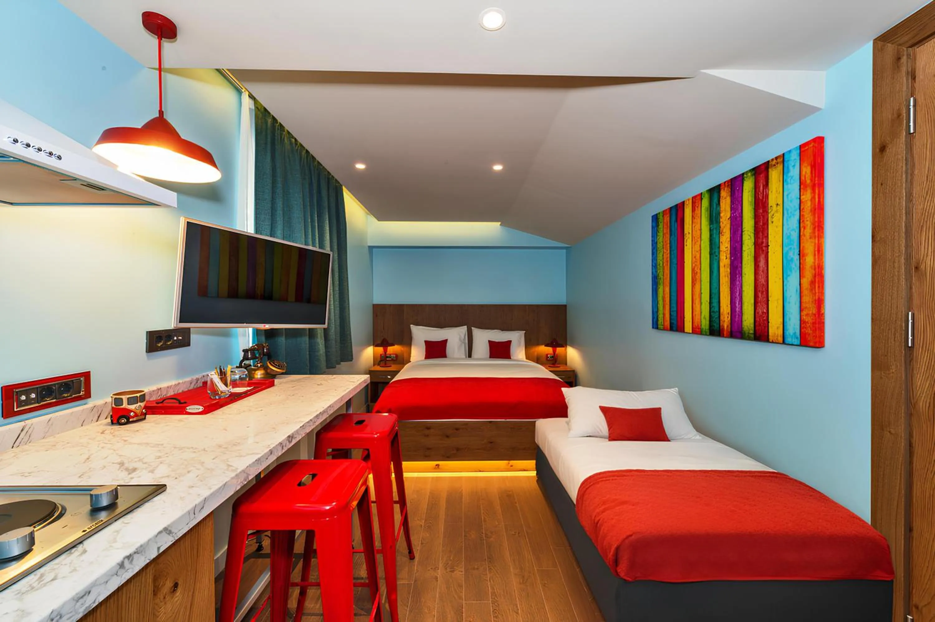 Bed in Taksim Istanbul Nis Hotel - Istiklal Street