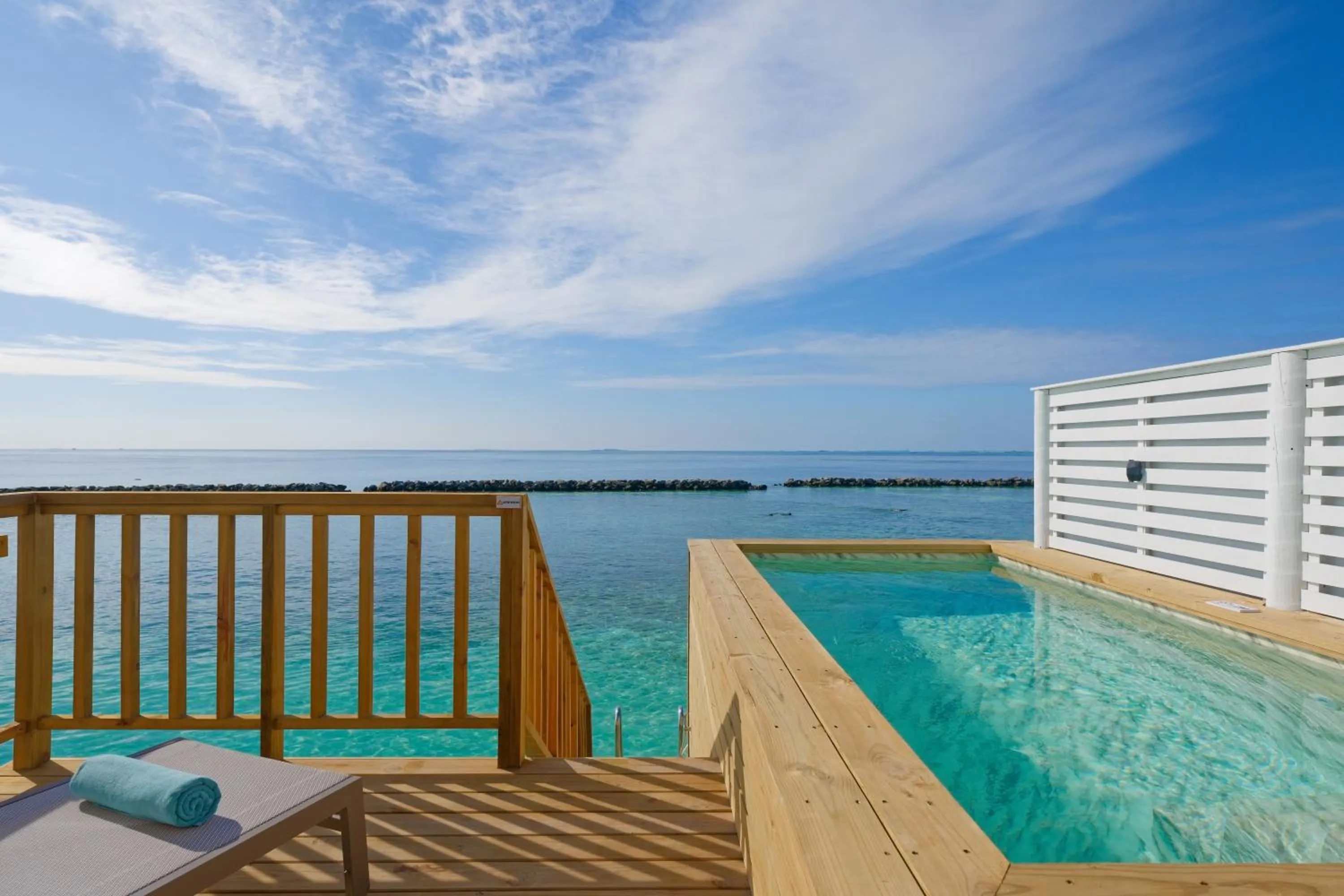 Pool view in OBLU NATURE Helengeli-All-Inclusive with free Transfers