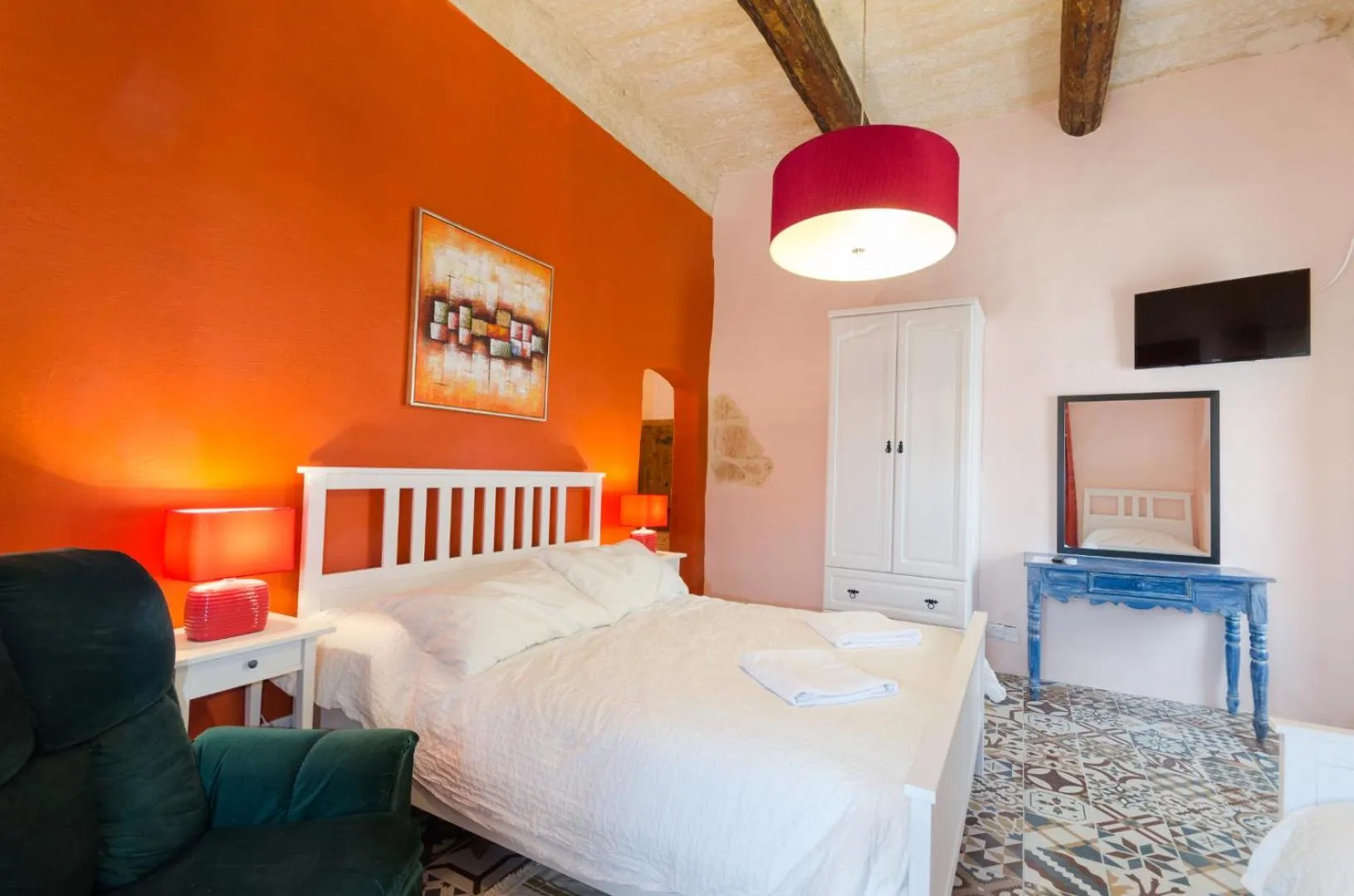 Bed in Il-Wileġ Bed & Breakfast