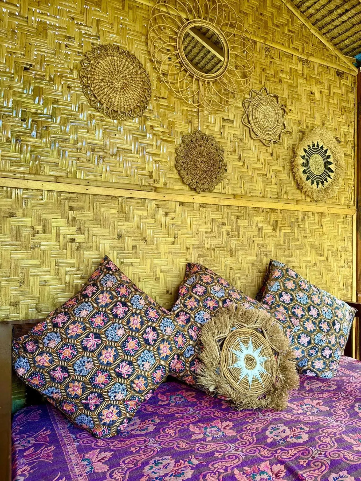 Seating area, Bed in Kampung Meno Bungalows