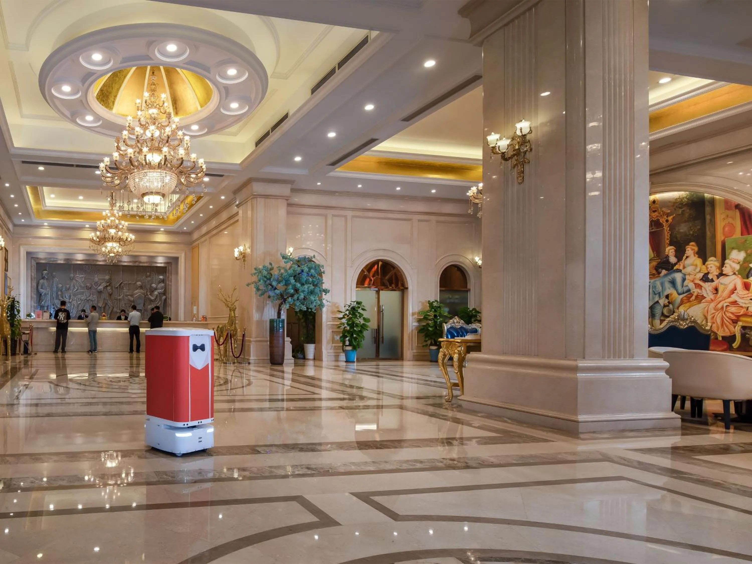 Lobby or reception in Vienna Hotel Guangzhou Baiyun International Airport