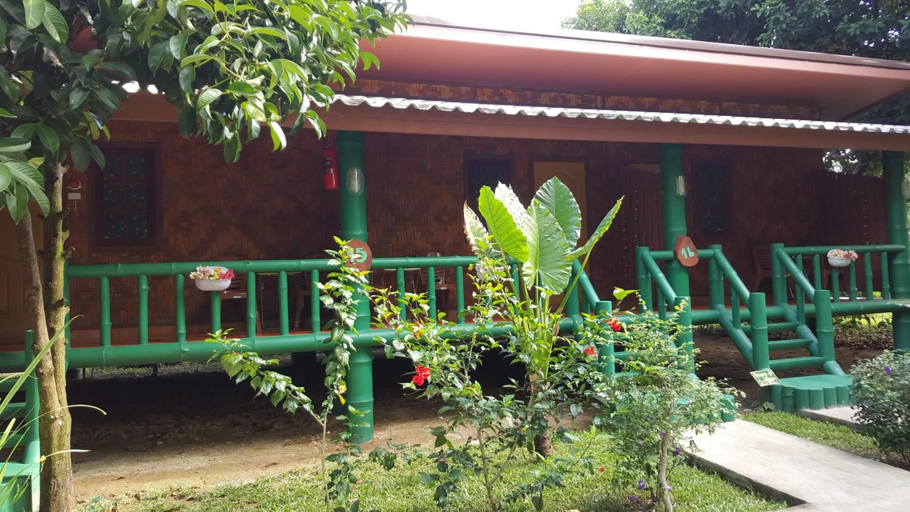 Patio in Khao Sok Royal Bamboo Lodges - SHA Certified