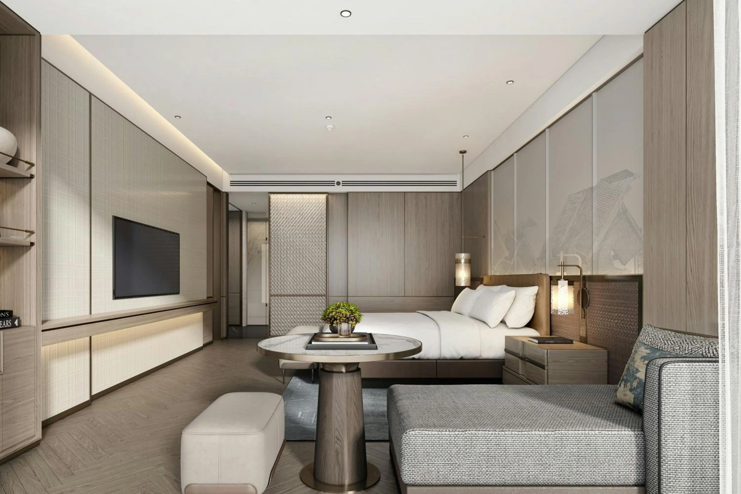 Bedroom, Bed in Xi'an Marriott Hotel High-Tech Zone