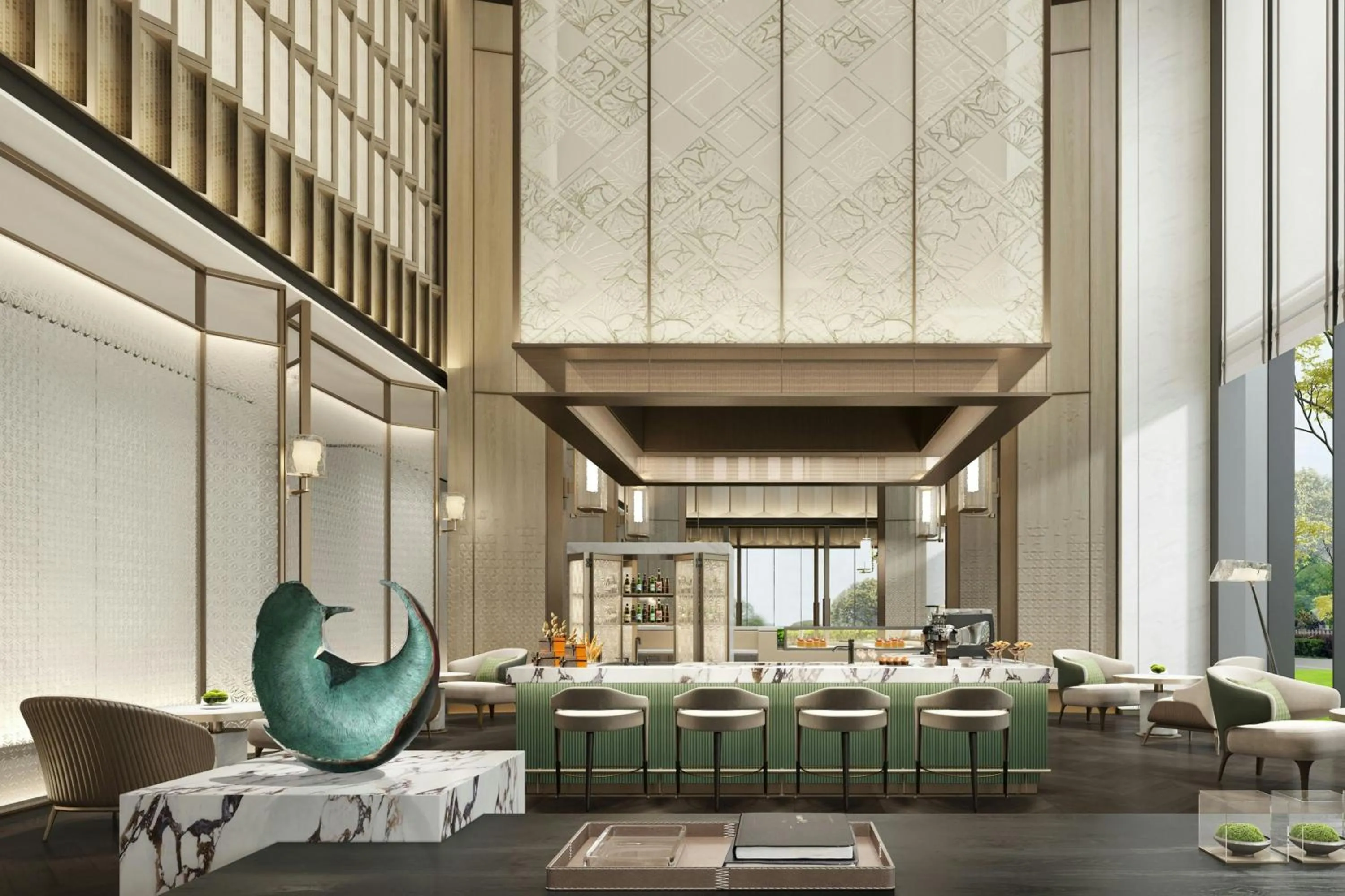 Lounge or bar in Xi'an Marriott Hotel High-Tech Zone