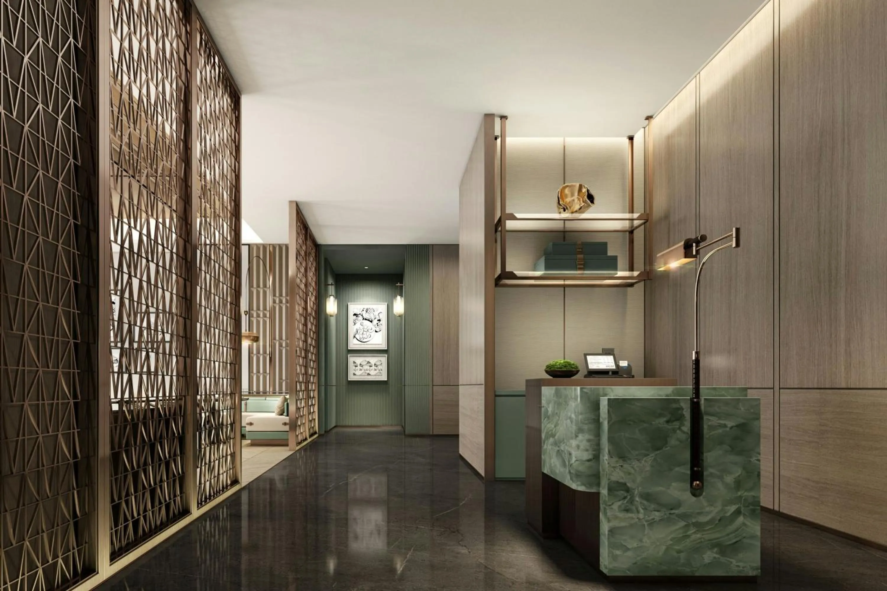 Lobby or reception in Xi'an Marriott Hotel High-Tech Zone