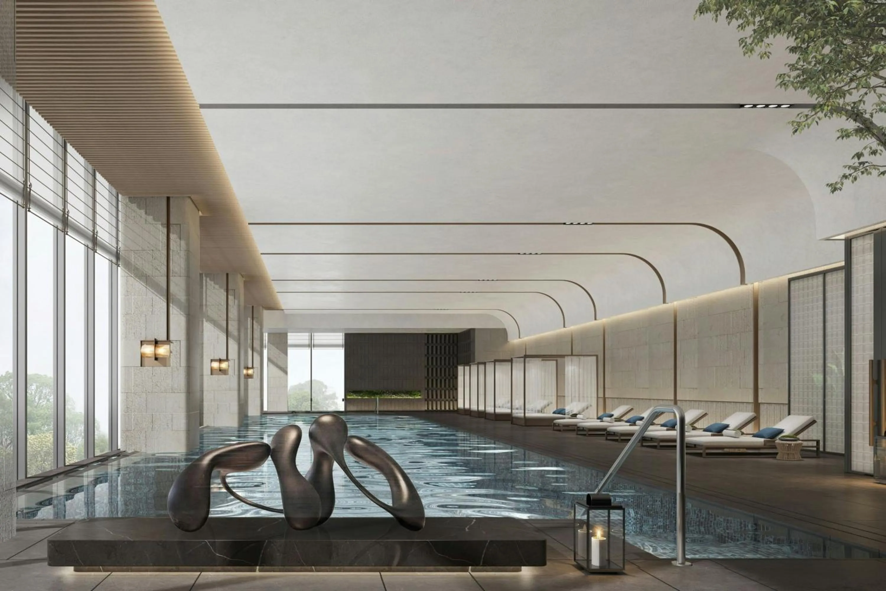 Swimming pool in Xi'an Marriott Hotel High-Tech Zone