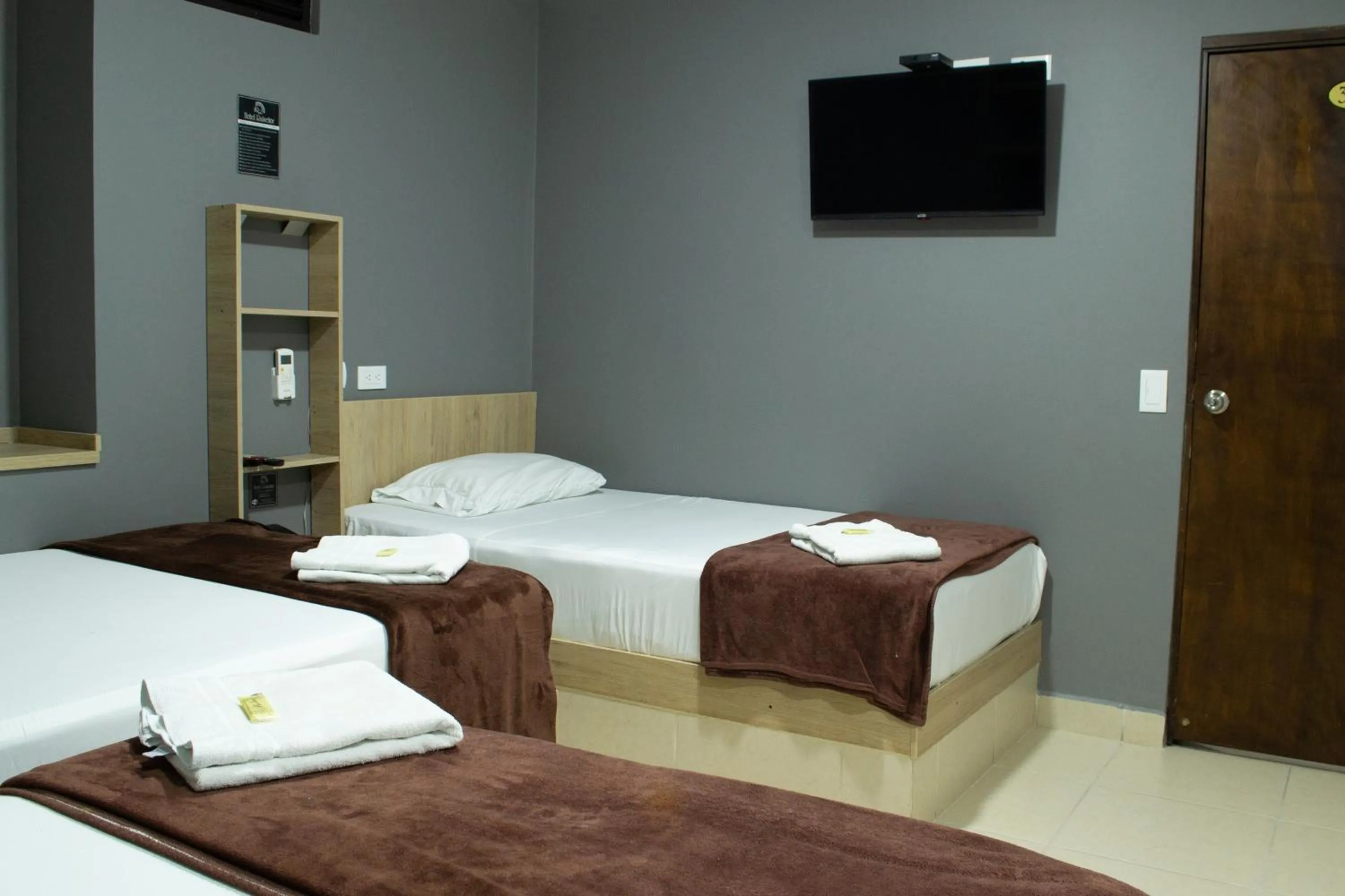 Bed in Hotel Ruiseñor Itagui