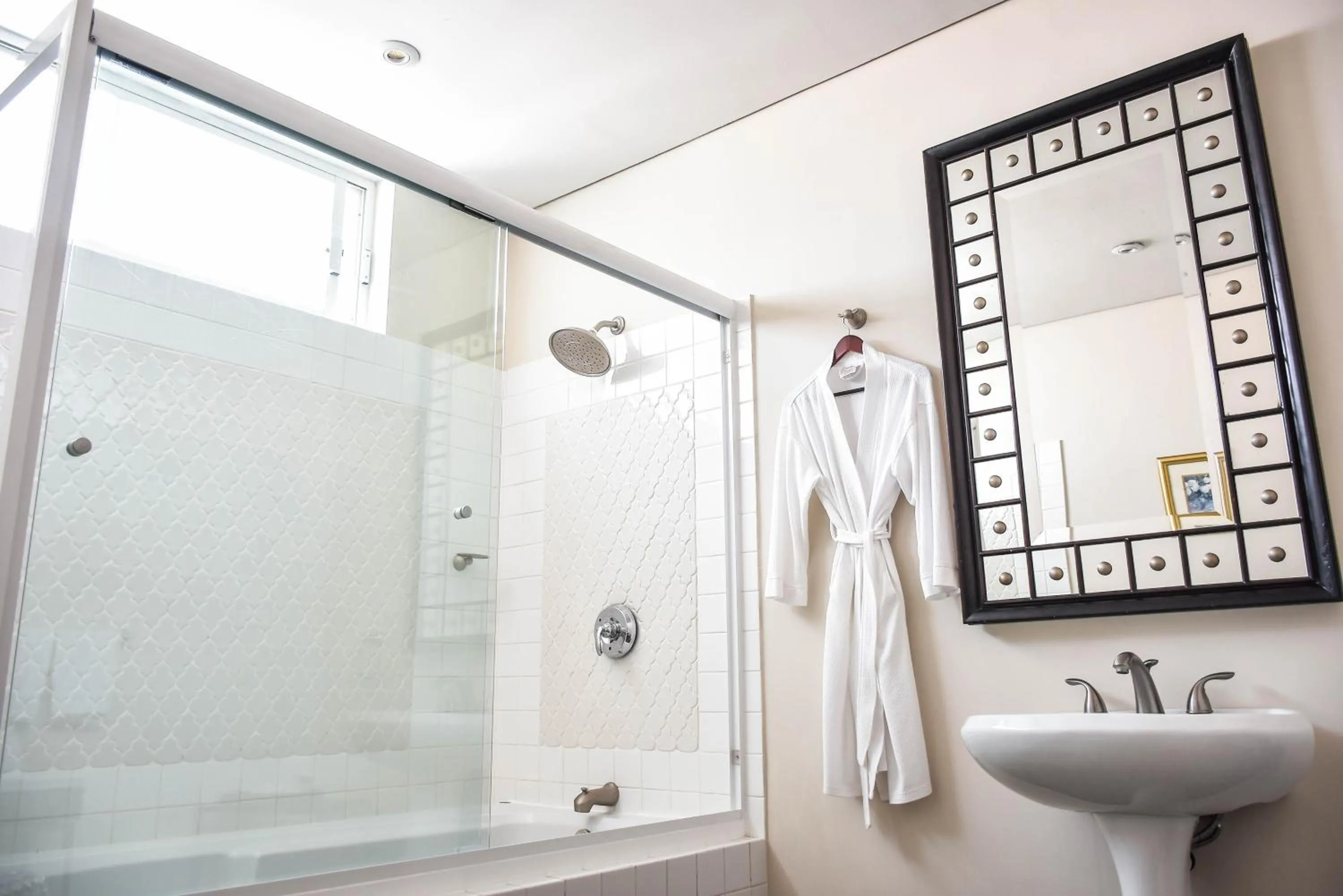 Shower in Hotel Boutique Casa del Jardín Aguascalientes