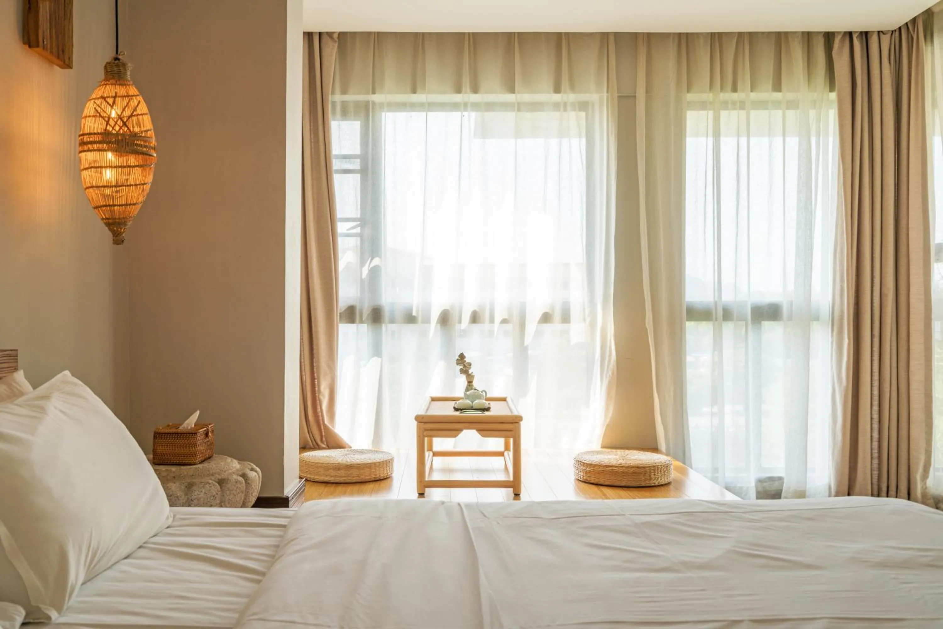 Bed in Zen Tea House Seven Stars Park