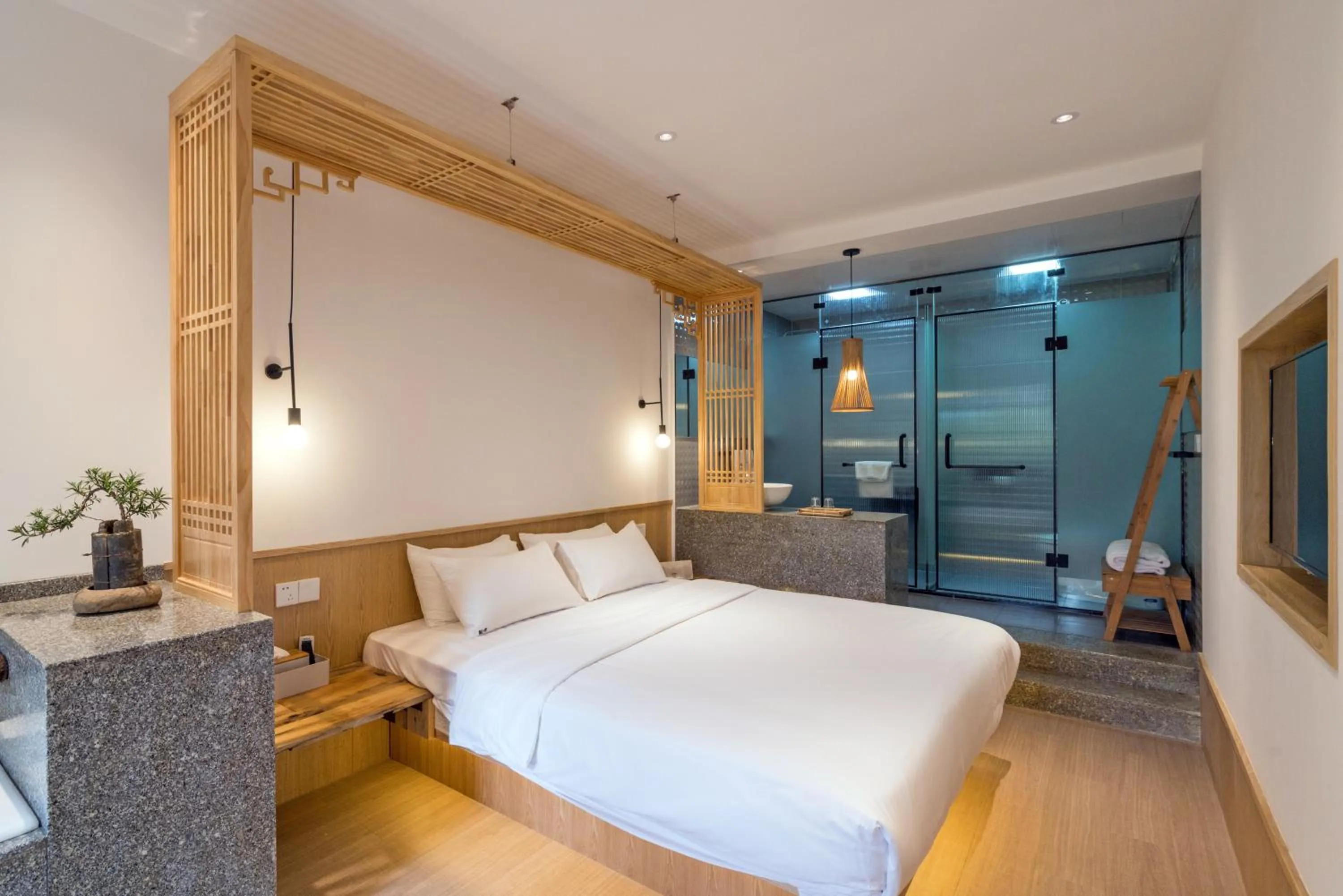 Bed in Zen Tea House Seven Stars Park