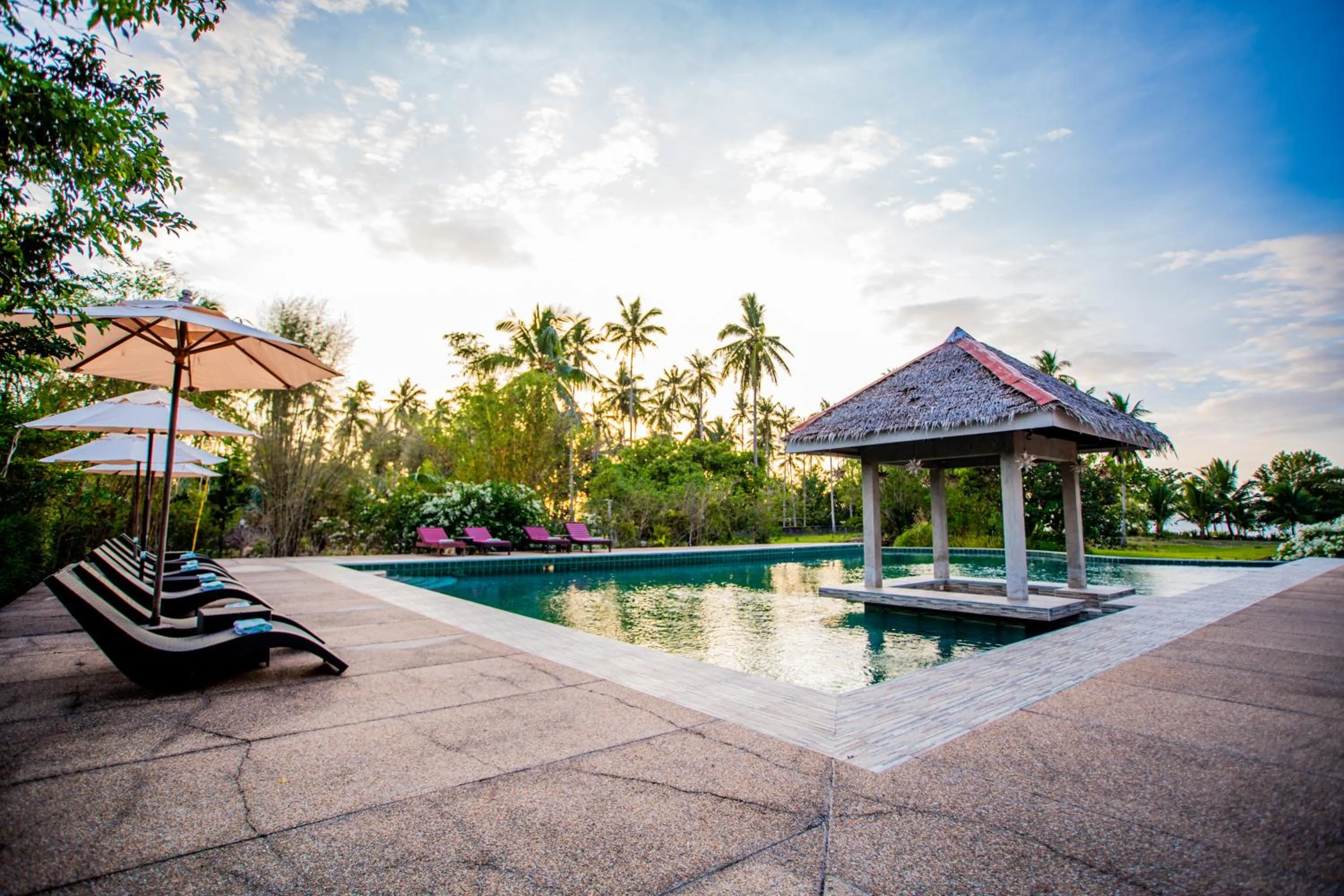 Pool view in Club Agutaya