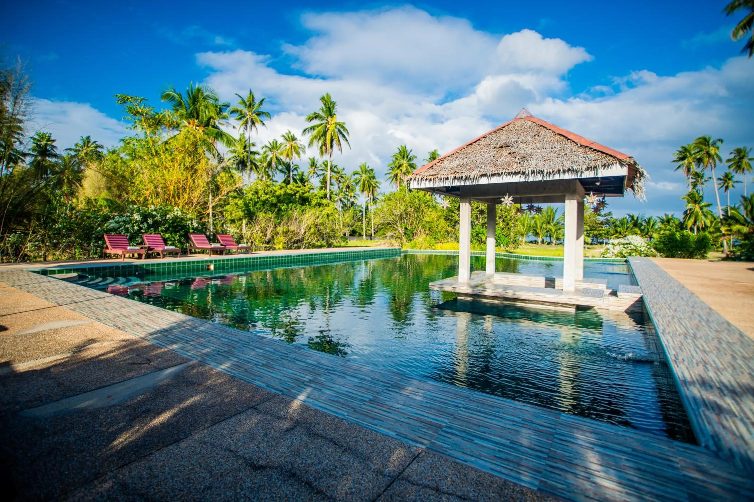 Pool view in Club Agutaya