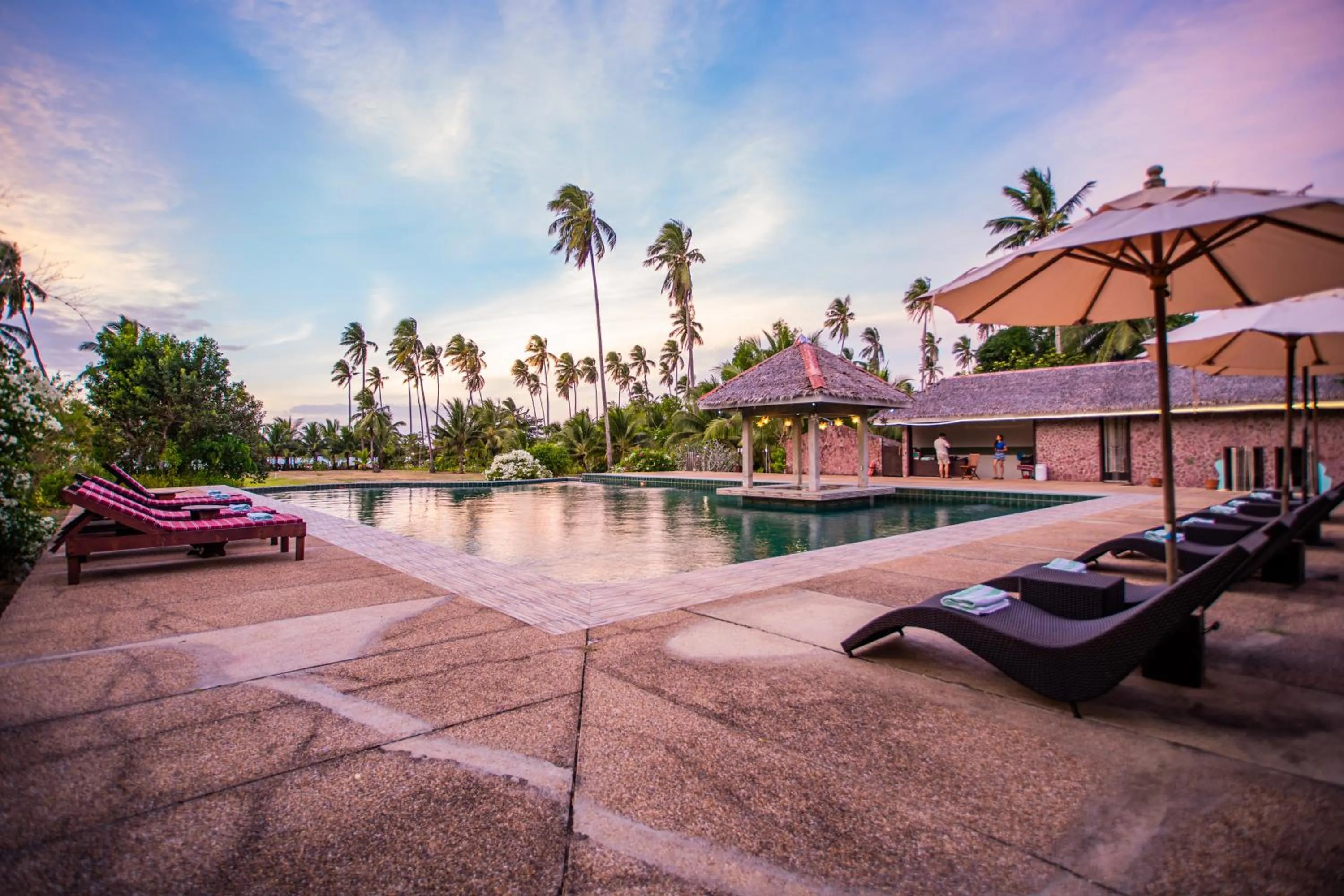 Pool view in Club Agutaya