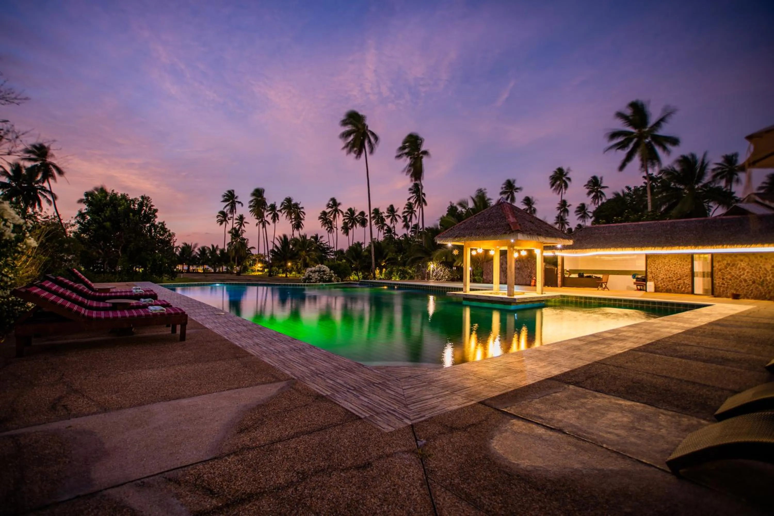 Pool view in Club Agutaya