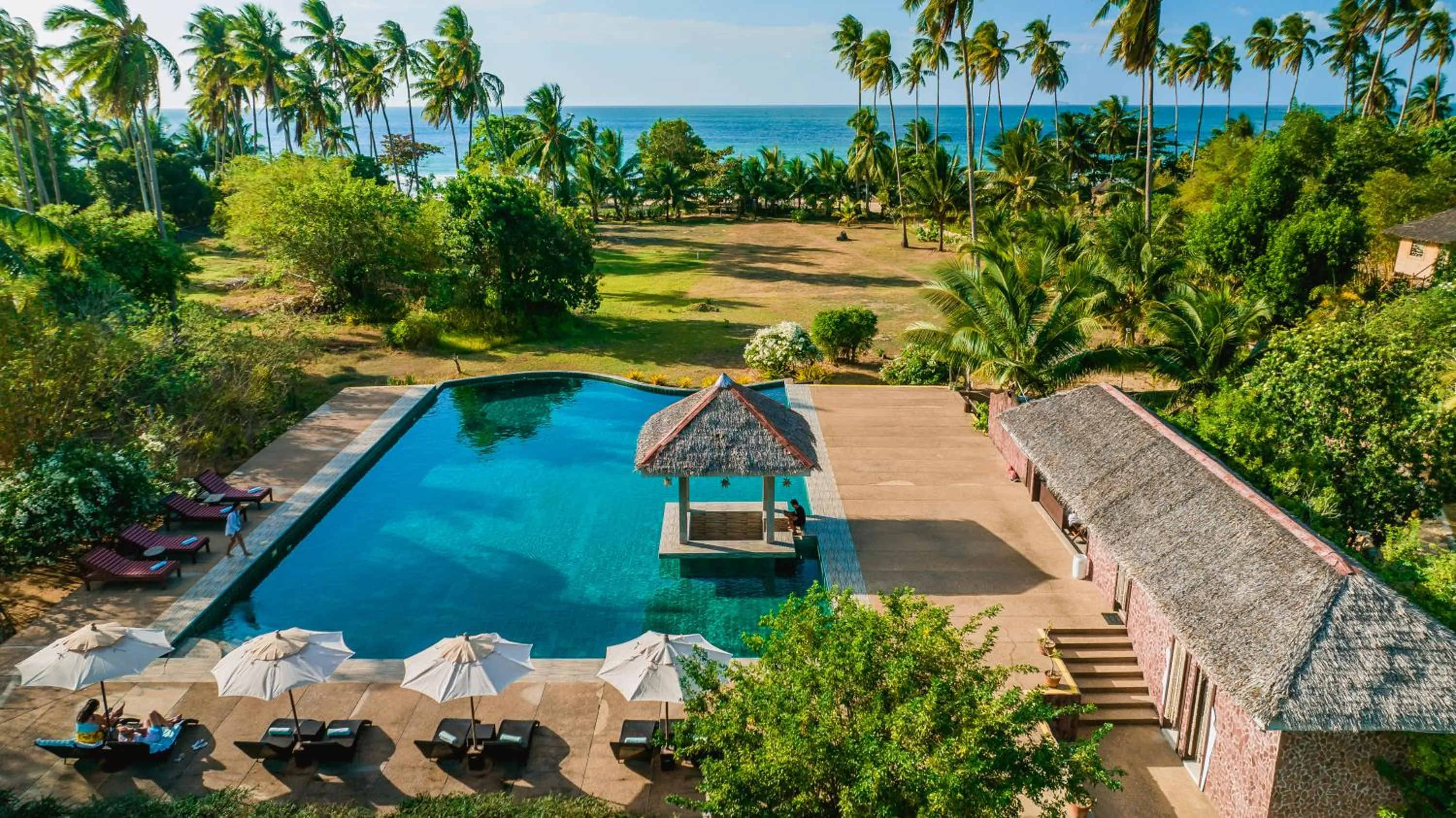 Pool view in Club Agutaya
